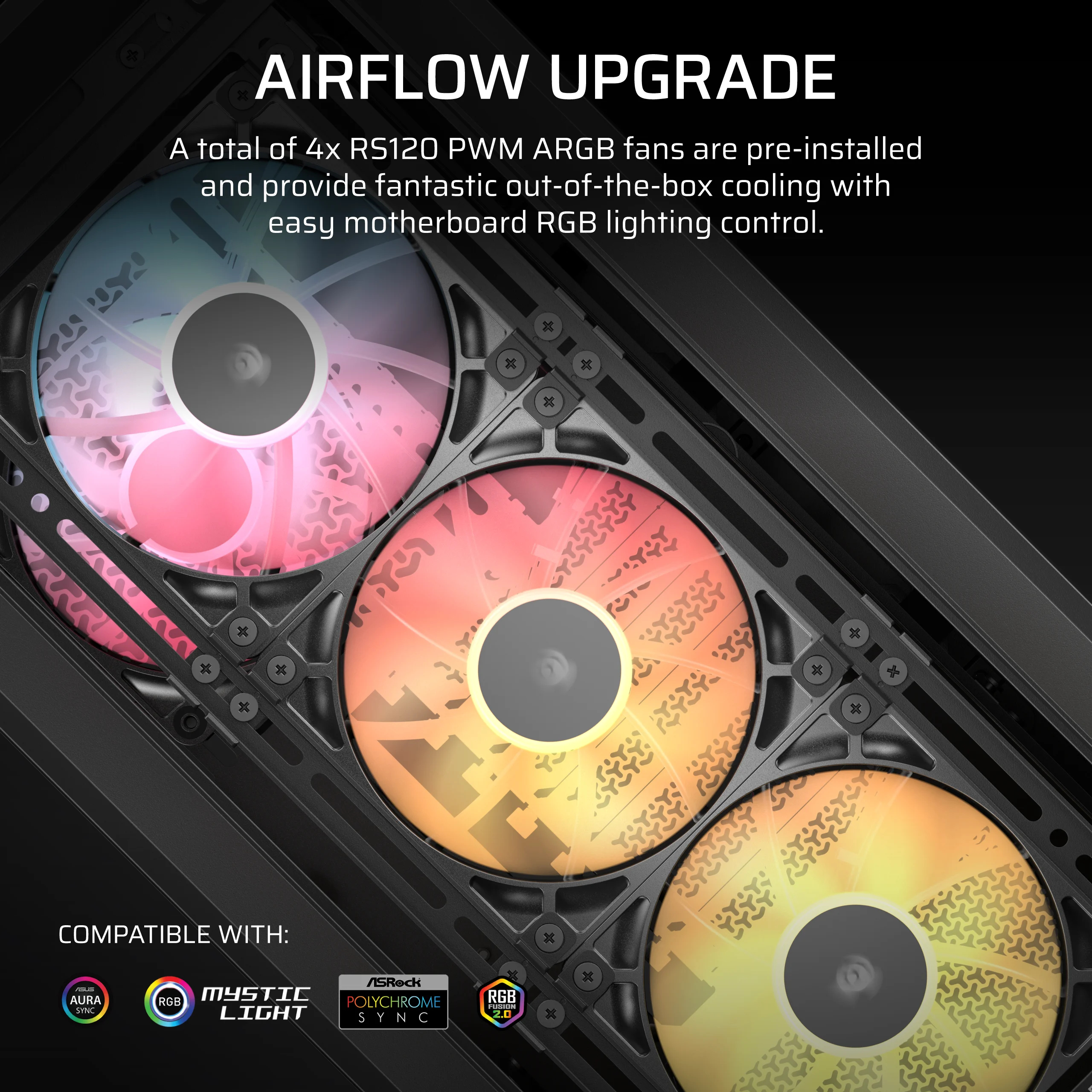 Corsair Frame 4000D LCD RS Performance Mid-Tower Black - Tower - ATX, Ansicht 4