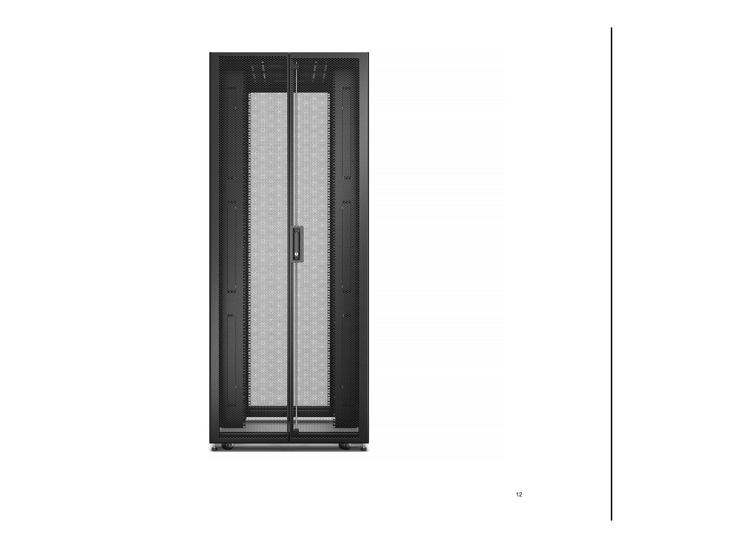 APC Easy Rack - Schrank Netzwerkschrank - Schwarz - 42HE - 48.3 cm (19")
