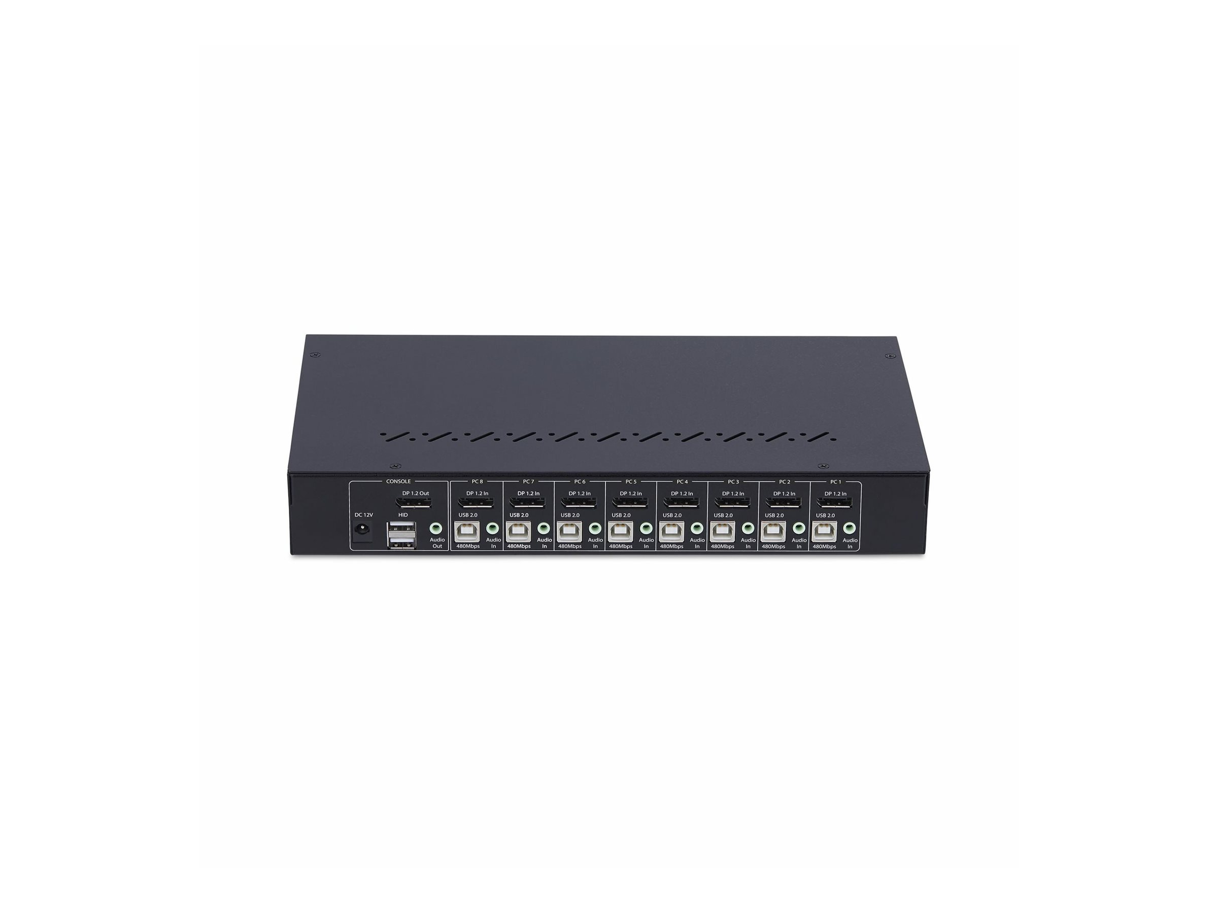 StarTech.com 8-Port DisplayPort KVM Switch w/1U Rack Mount Kit, 4K 60Hz, Ansicht 3