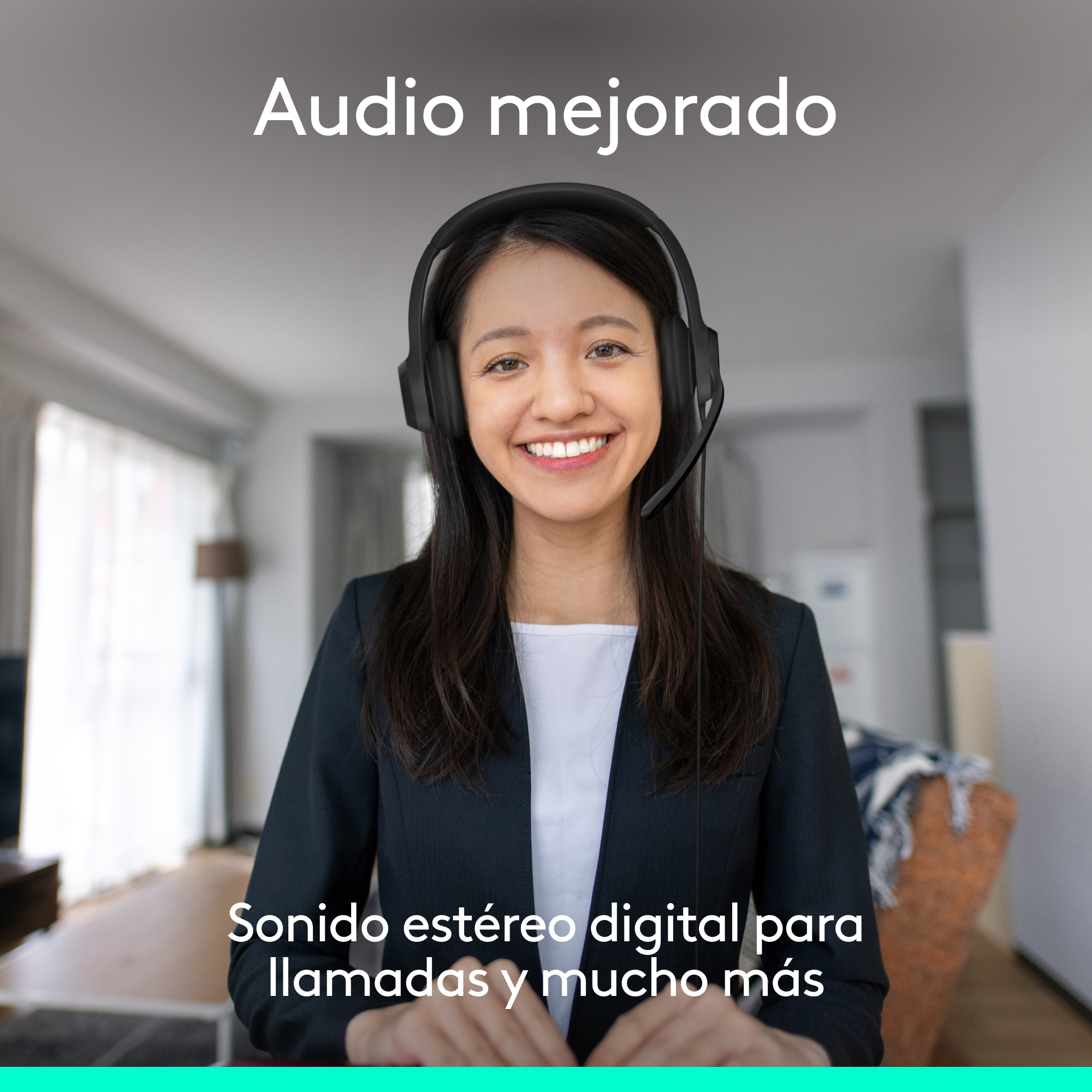 Logitech H390 - Headset - On-Ear - kabelgebunden, Ansicht 2