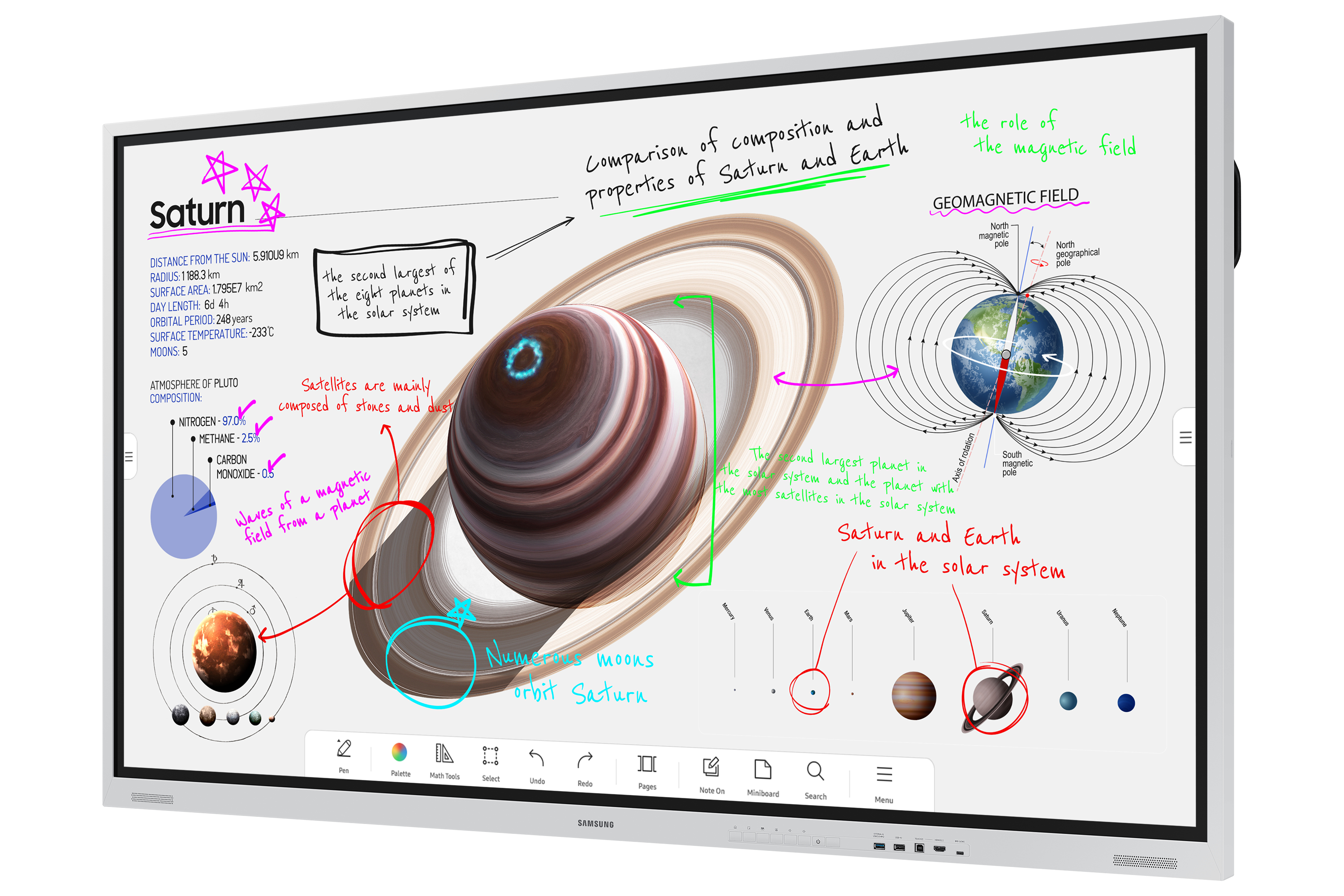 Samsung Flip Pro WM85B - 216 cm (85) Diagonalklasse WMB Series LCD-Display mit LED-Hintergrundbeleuchtung, Ansicht 2