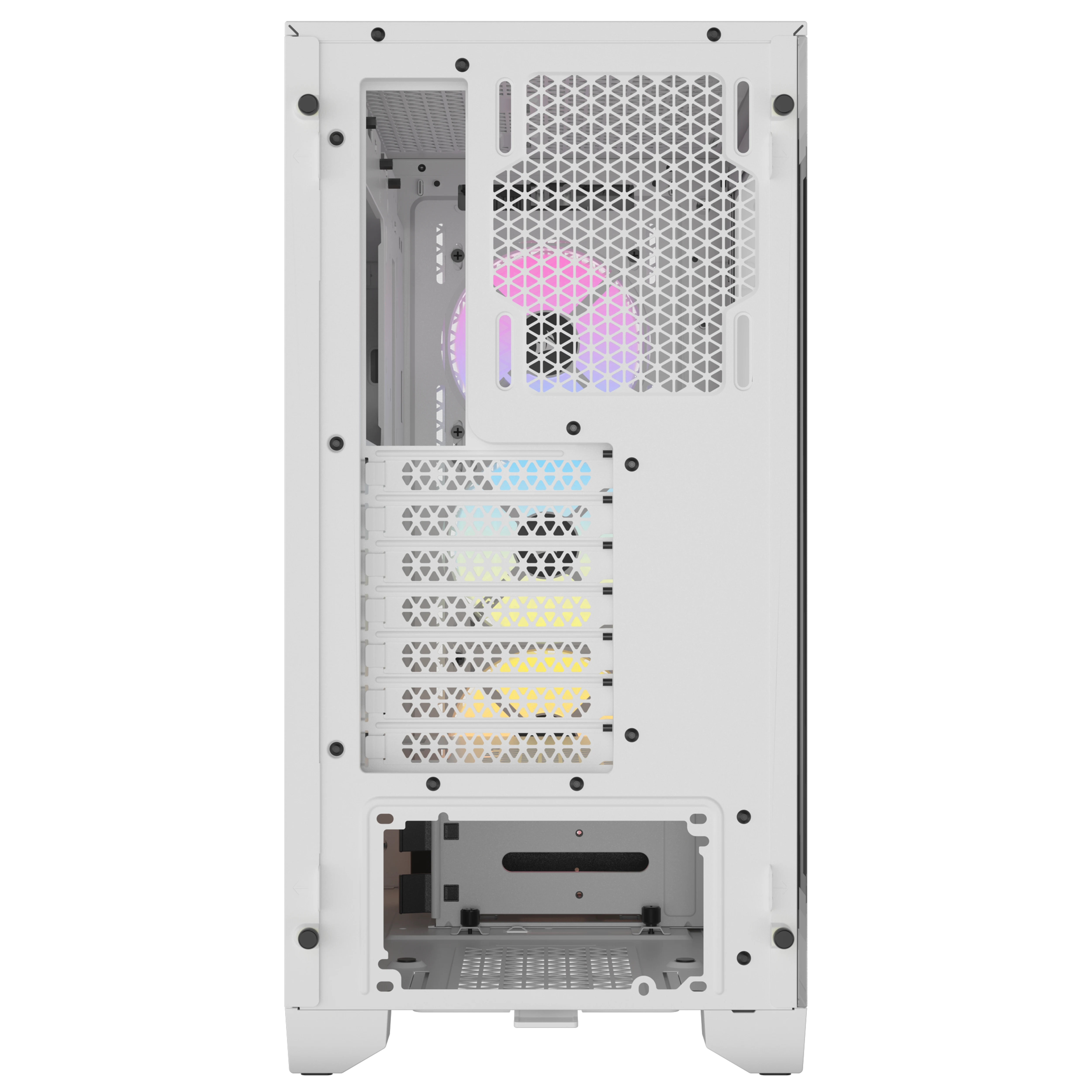 Corsair 3000D RGB Tempered Glass Mid-Tower White, Ansicht 4