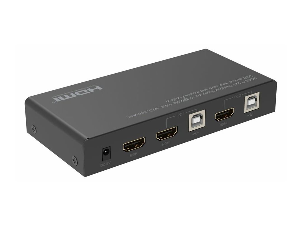 MicroConnect KVM / Video / Audio Switch - 2 x KVM / Video / Audio, Ansicht 2