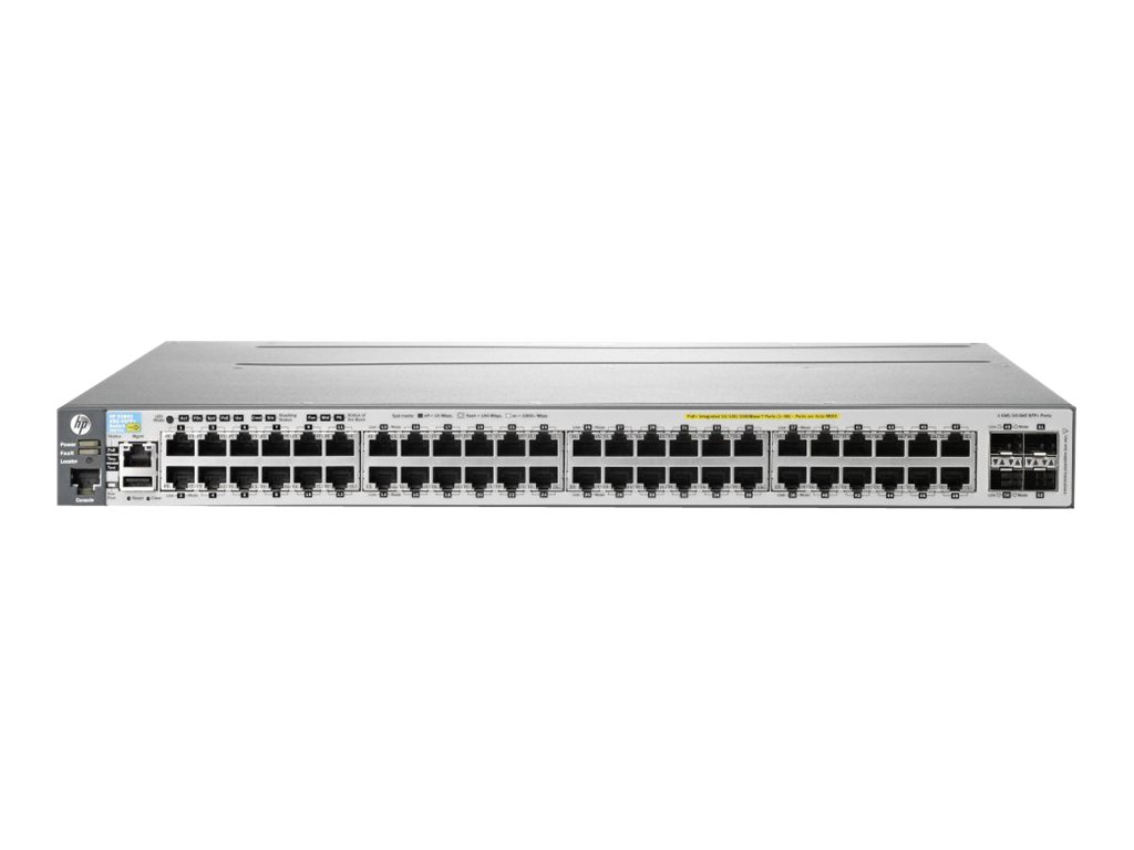 HP Enterprise Aruba 3800-48G-PoE+-4SFP+ - Switch (J9574A)