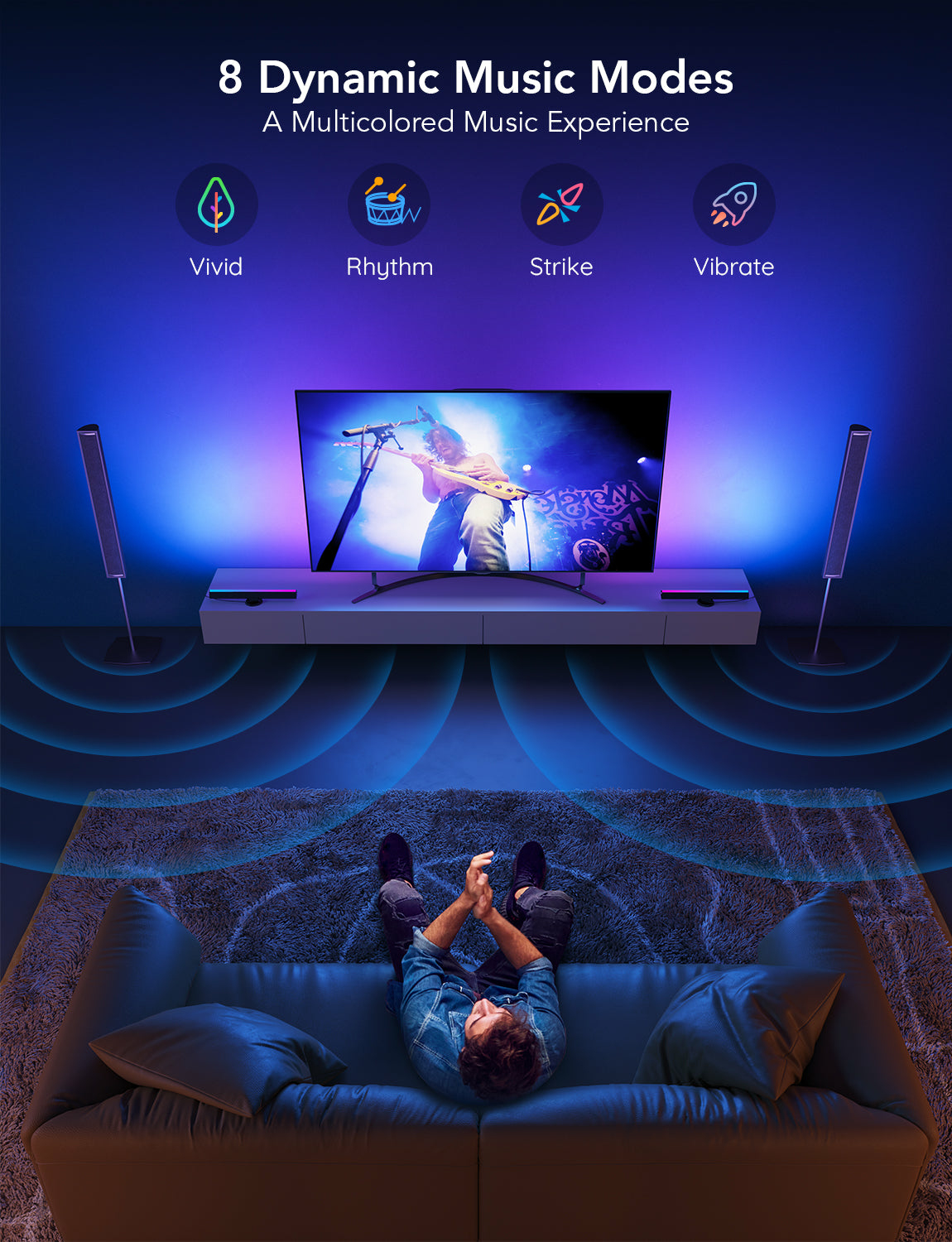 Govee Lichtbalken Flow Plus RGBIC WiFi+ Bluetooth, Ansicht 3