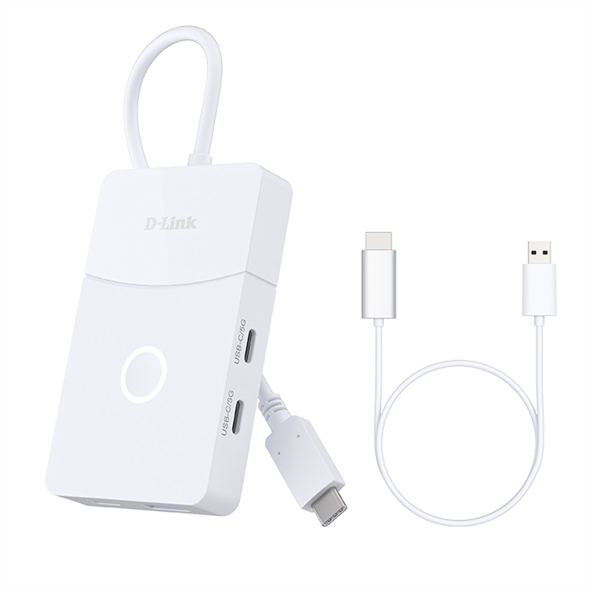 D-Link 5-in-1 USB-C Hub m. Wireless HDMI DUP-501 - Hub - 10 Gbps