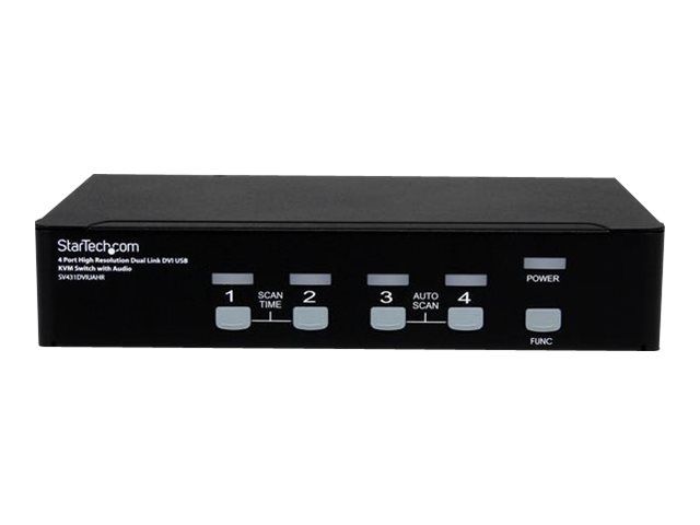 StarTech.com 4 Port Dual Link DVI USB KVM Switch mit Audio
