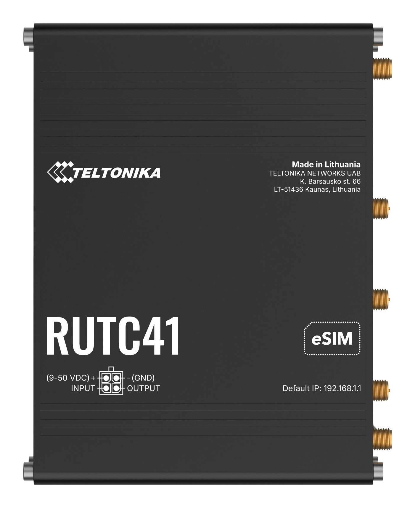 Teltonika · Router· RUTC41· 4G Edge - Router - 1 Gbps, Ansicht 3