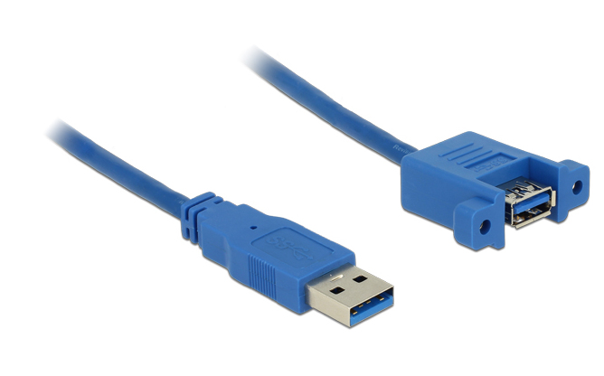 Delock USB 3.0 Typ-A Stecker > USB 3.0 Typ-A Buchse - USB-Kabel - USB Typ A (W), Ansicht 3