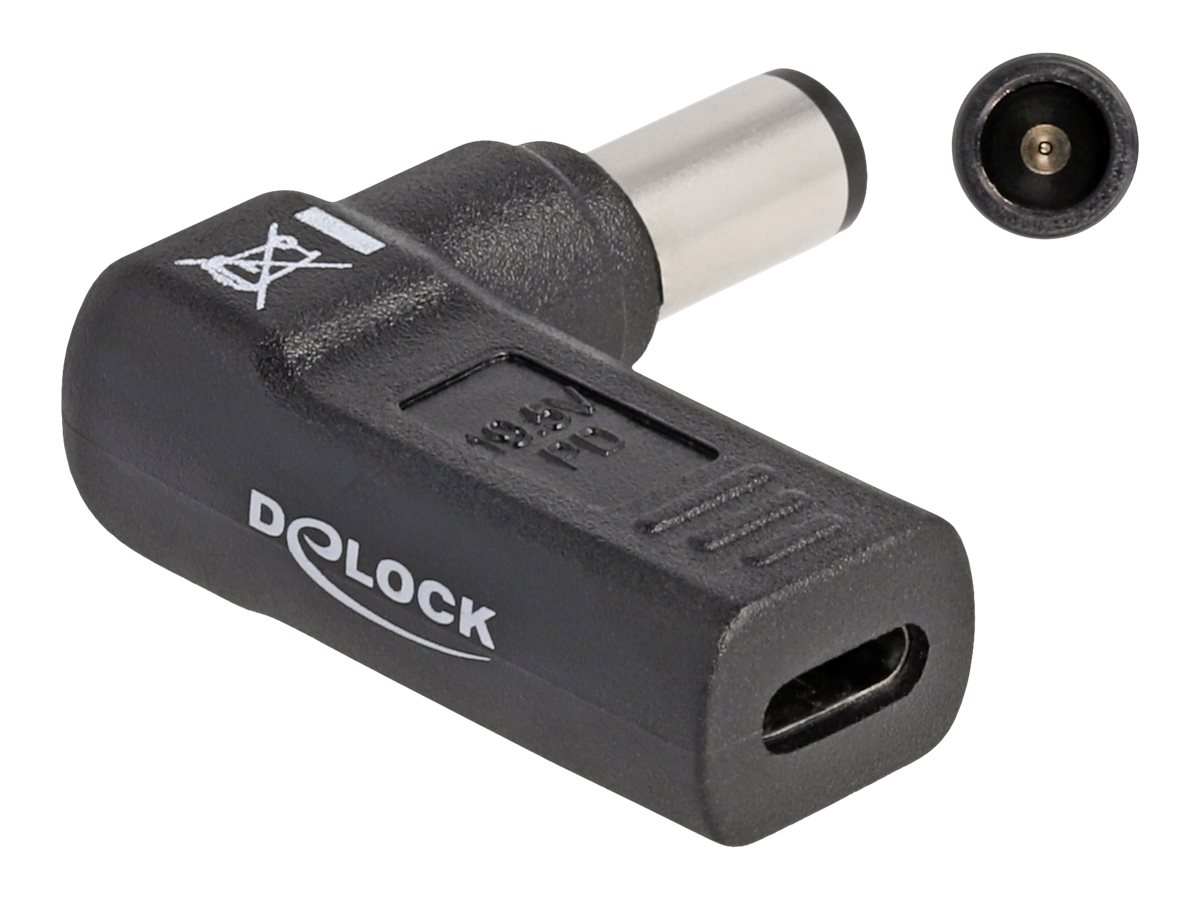 Delock Netzteil - 24 pin USB-C (W) zu Gleichstromstecker 74 x 5 mm (M)