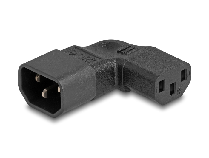 Delock Netzteil - IEC 60320 C14 zu power IEC 60320 C13 - 250 V - 10 A - Schwarz, Ansicht 2