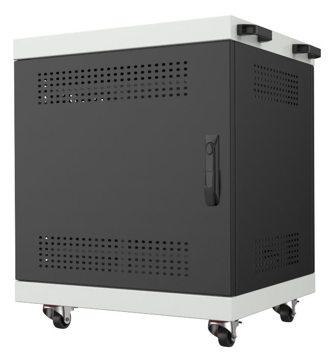Lanview NOTEBOOK LAPTOP CABINET 14U Rack Cabinet W:650 x D:550 x (LVR14U6555BL-NOTEBOOK-LAPTOP), Ansicht 2