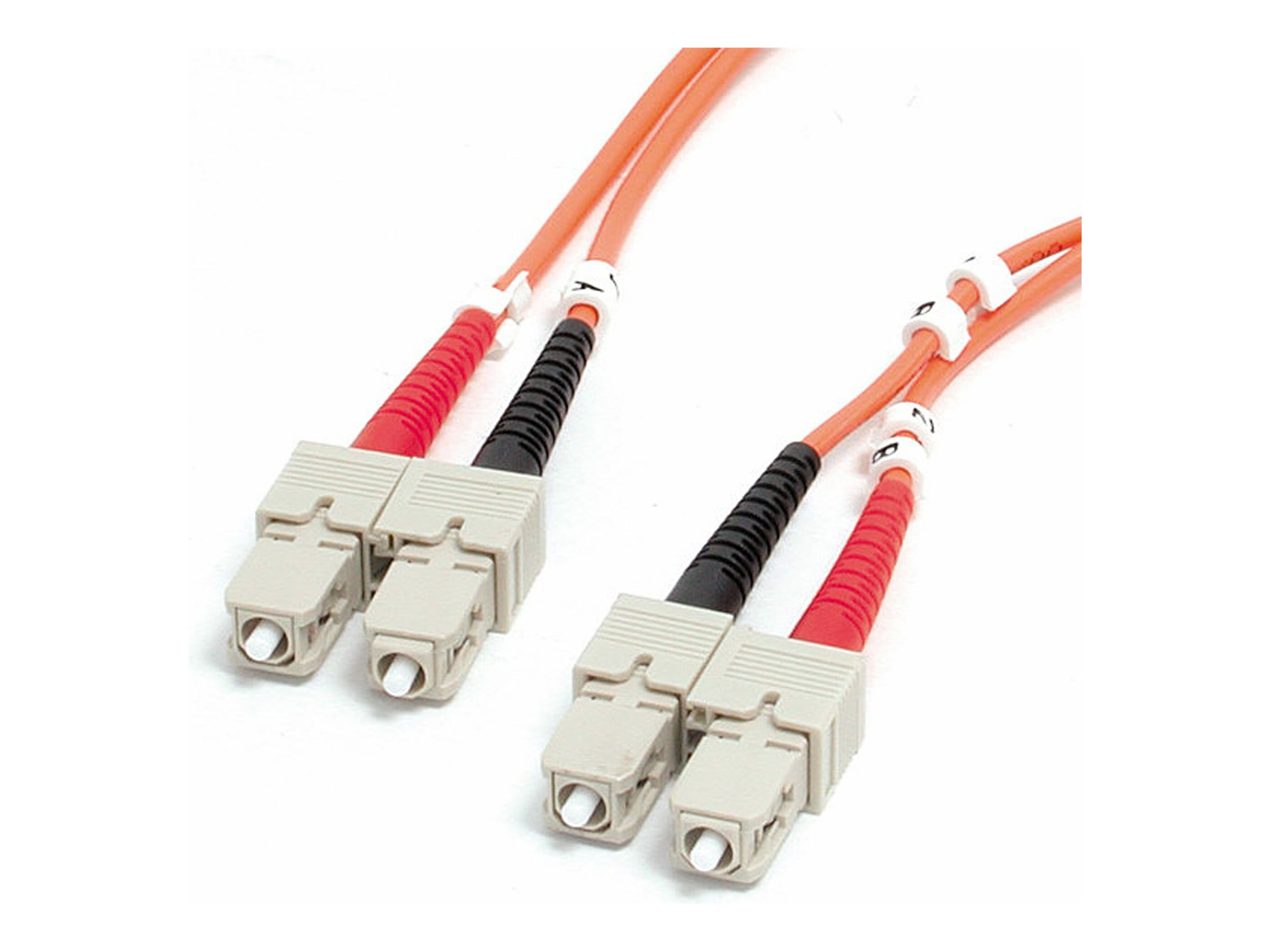 StarTech.com 1m (3.3ft) SC to SC OM1 Multimode Fiber Optic Cable 62.5125 Fiber Size 10G Networks LSZH Fiber Patch Cord - Netzwerkkabel - SC multi-mode (M)