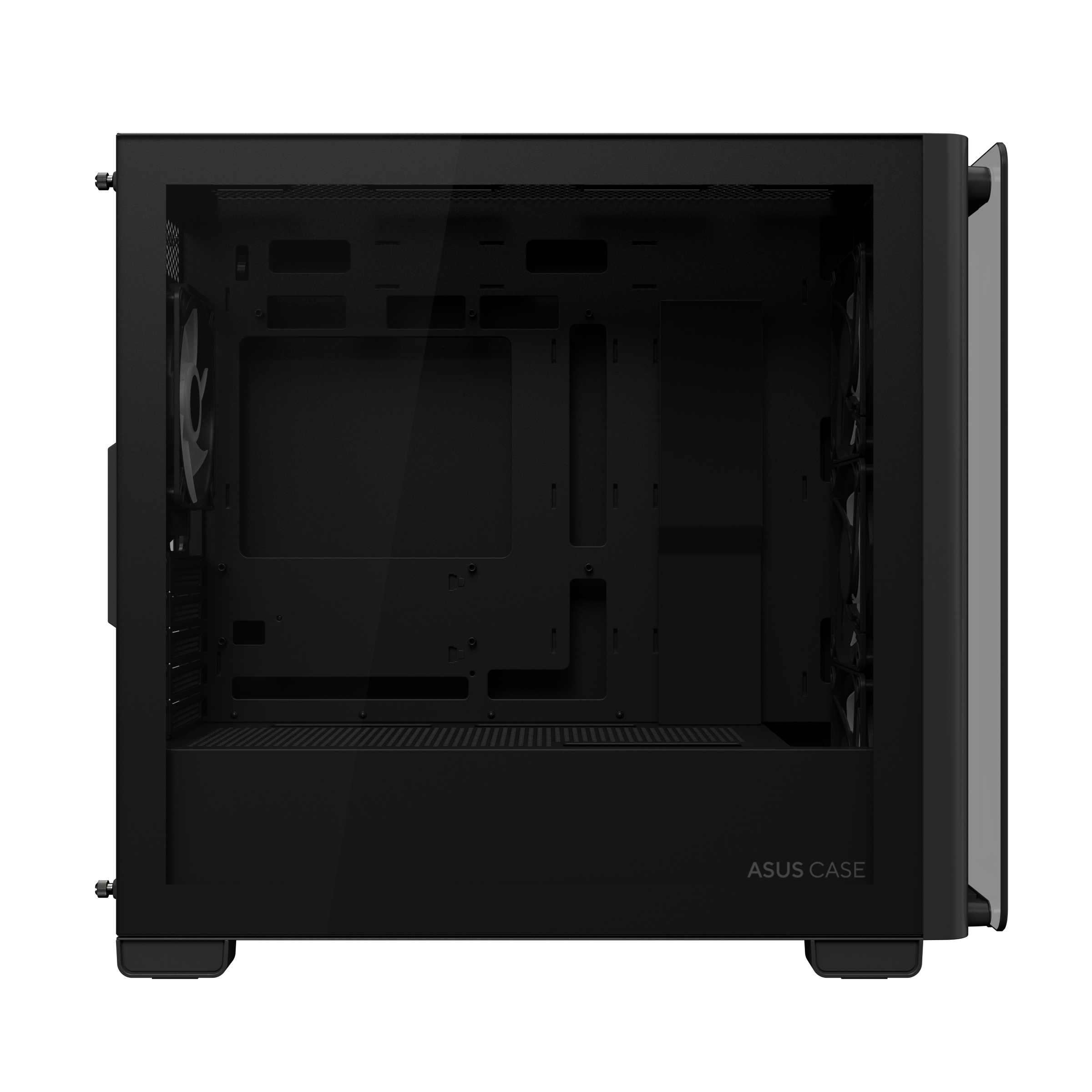 ASUS A23 PLUS - microATX - Seitenteil mit Fenster (gehärtetes Glas) - Schwarz, Ansicht 2