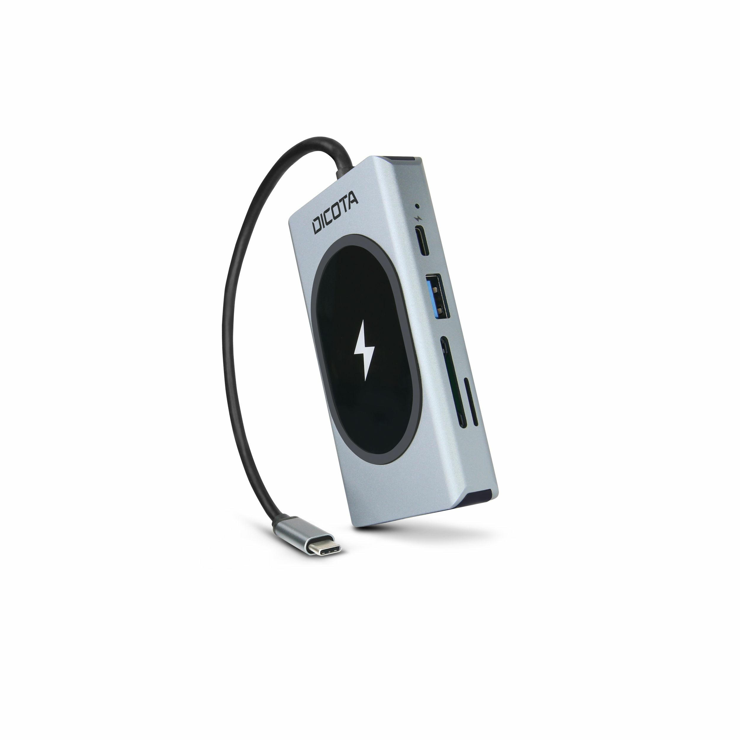 Dicota USB-C 10-in-1 Charging Hub 4K PD 100W silver - PC-/Server Netzteil, Ansicht 3