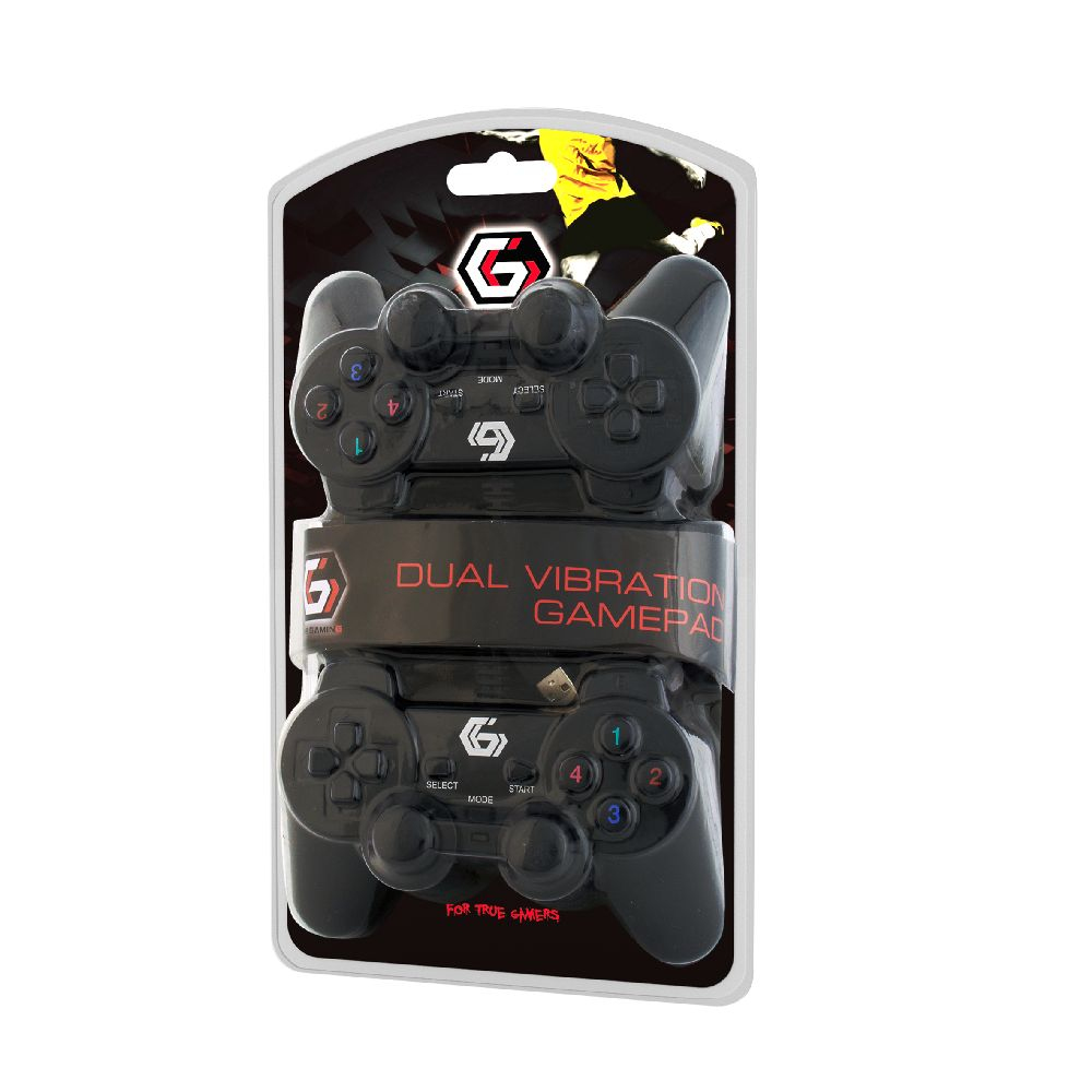 Gembird JPD-UDV2-01 - Game Pad - 10 Tasten - kabelgebunden (Packung mit 2), Ansicht 4
