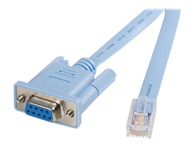 StarTech.com 1,8m RJ45 auf DB9 Cisco Konsolen Management Router Kabel - St/Bu - Kabel seriell - RJ-45 (M) zu DB-9 (W) - 1.8 m - Blau