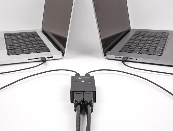 Delock USB-Schalter - 2 PC zu 4 Geräten - 6 x USB 2.0, Ansicht 4