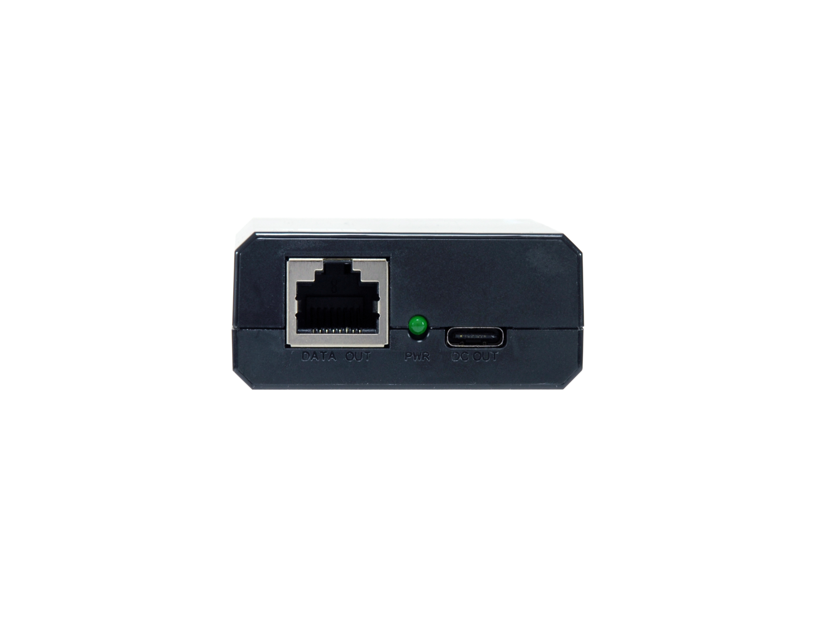 LevelOne Gigabit PoE bt zu USB-C PD 3.0 Splitter - 10/100/1000Base-T(X) - Schwarz - Aktivität - 5V - 12V - 24V, Ansicht 3