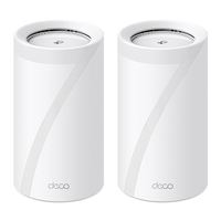 TP-LINK Deco BE85 (2-Pack) - Weiß - Intern - Mesh-System - CE: <20 dBm (2.4 GHz) - <30 dBm (5 GHz) - <23 dBm(6 GHz) - Tri-Band (2,4 GHz/5 GHz/6 GHz) - Wi-Fi 7 (802.11be)