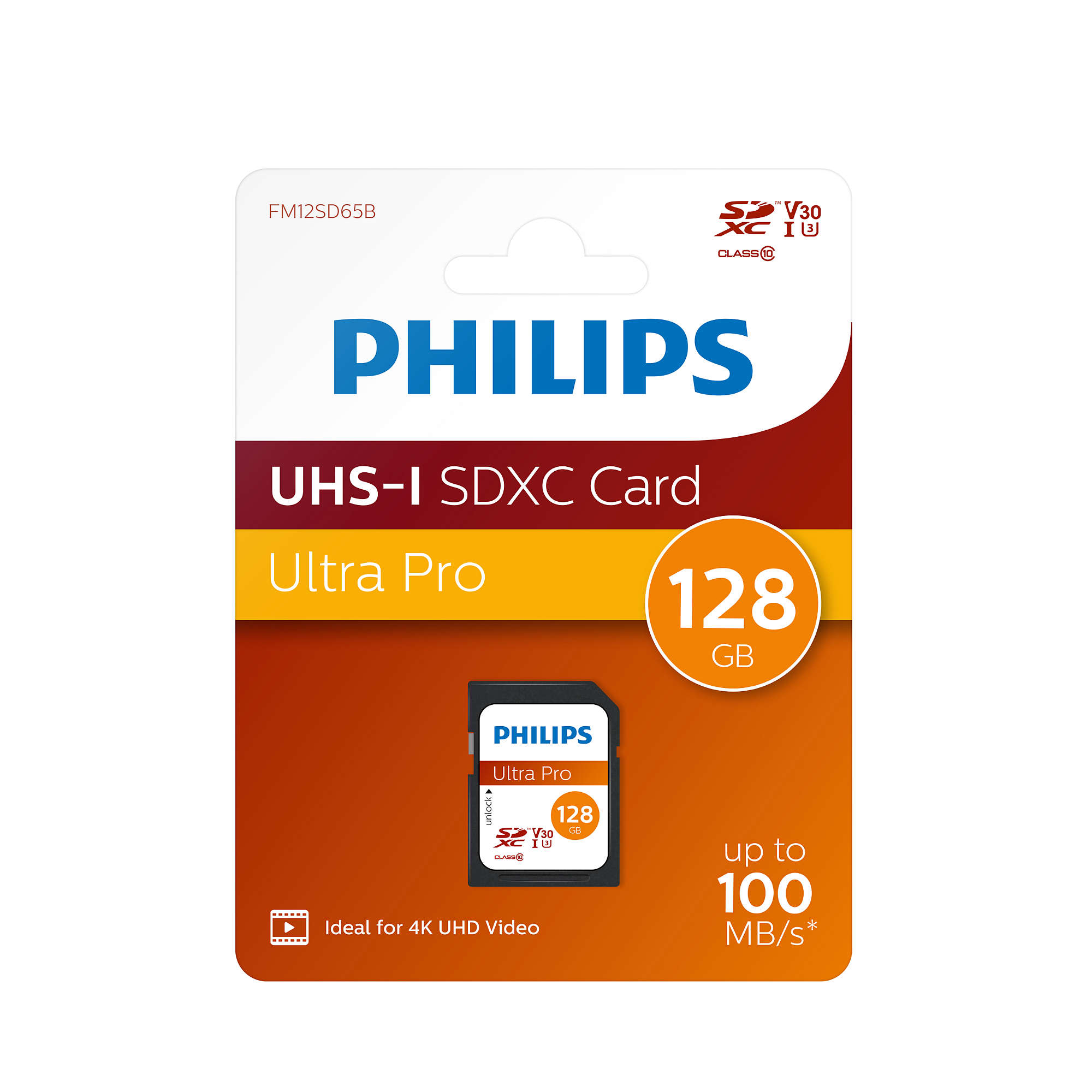 Philips FM12SD65B - Flash-Speicherkarte - 128 GB, Ansicht 2