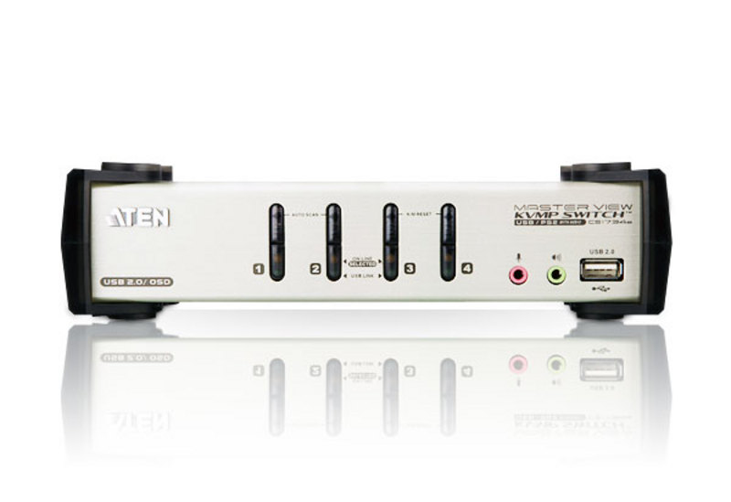 ATEN CS1734B - KVM-/Audio-/USB-Switch - 4 x KVM/Audio/USB, Ansicht 3