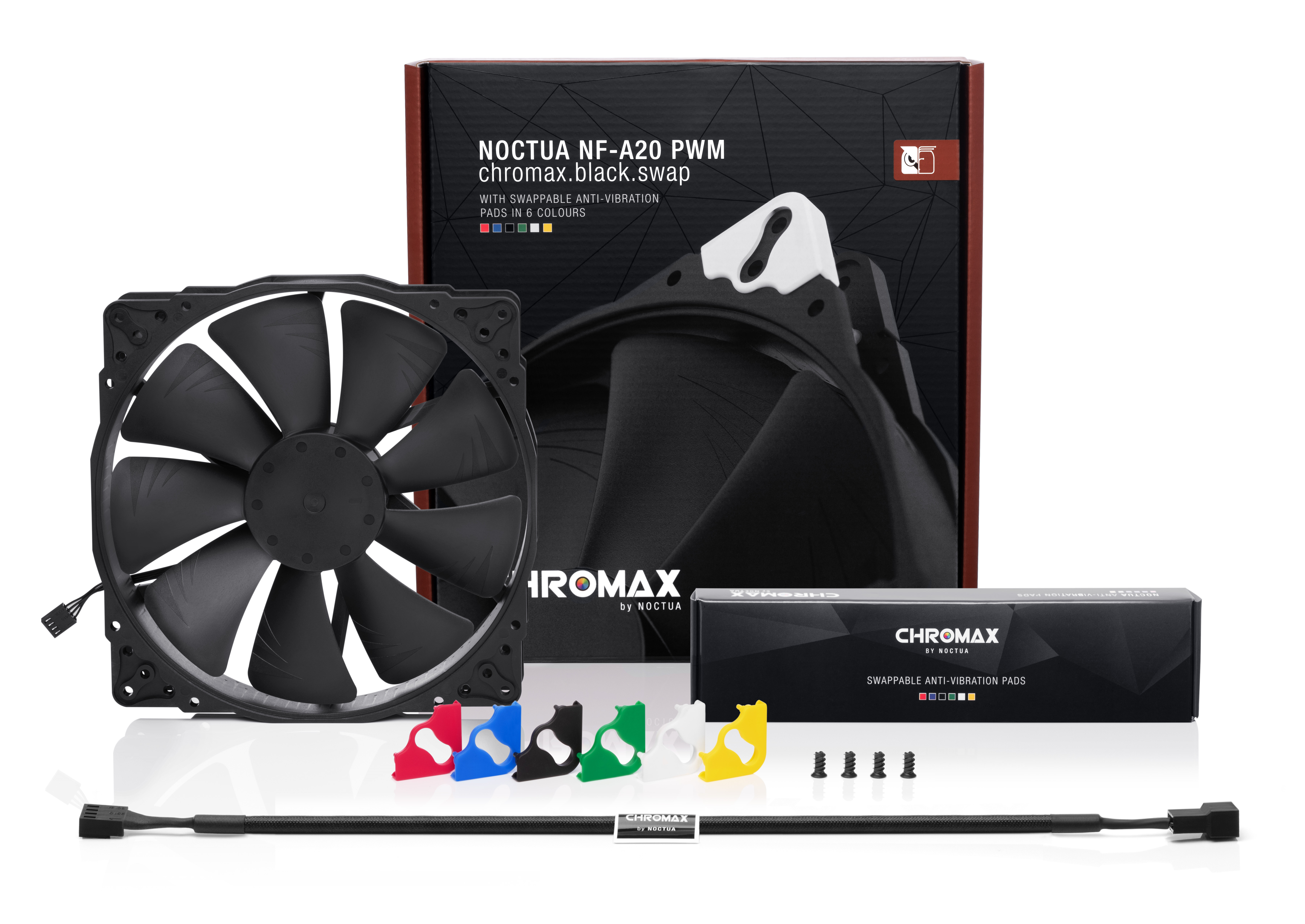 Noctua NF-A20 PWM chromax.black.swap - Gehäuselüfter, Ansicht 2