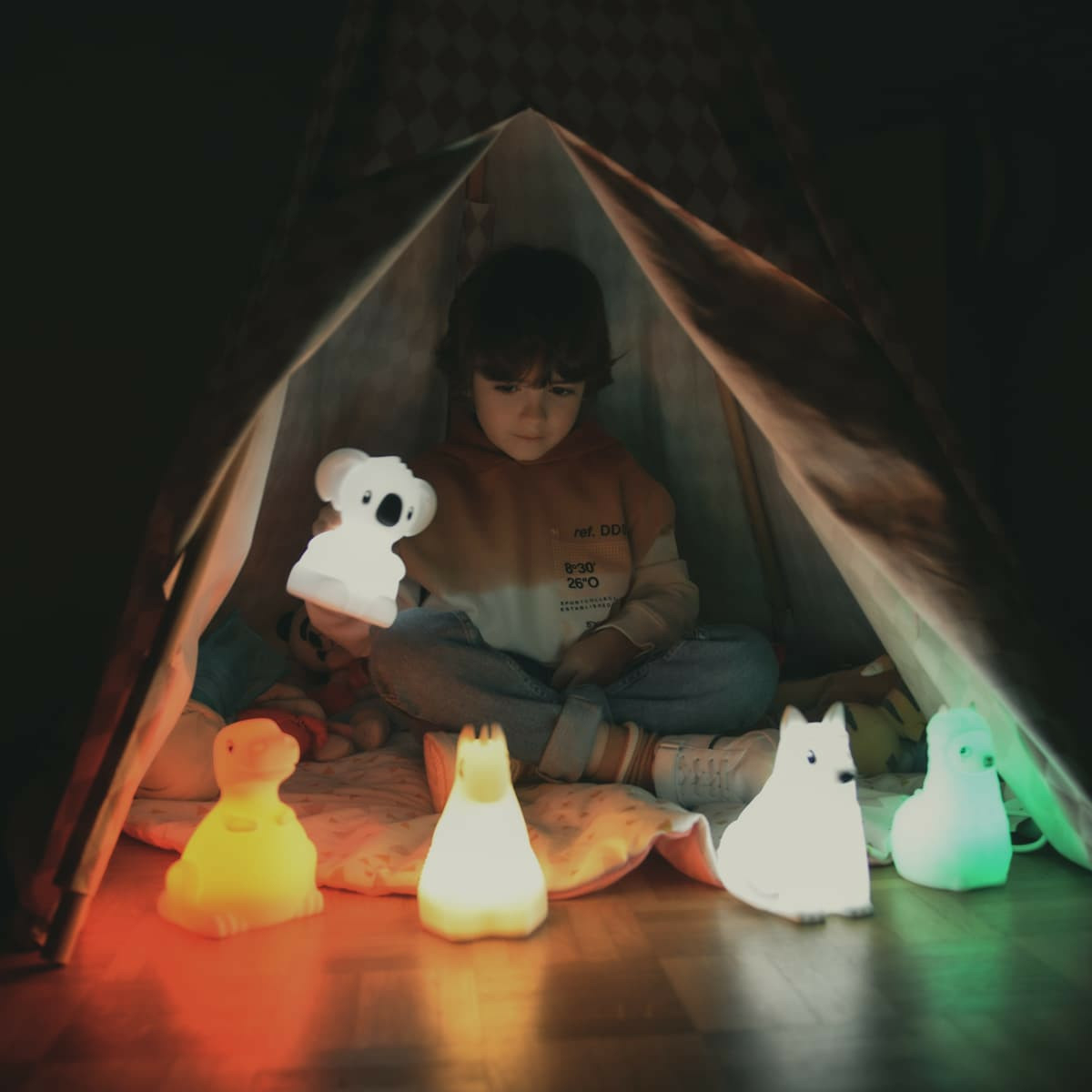 Kidywolf Nachtlicht mit Farb- wechsel Nilpferd 15cm, Ansicht 3