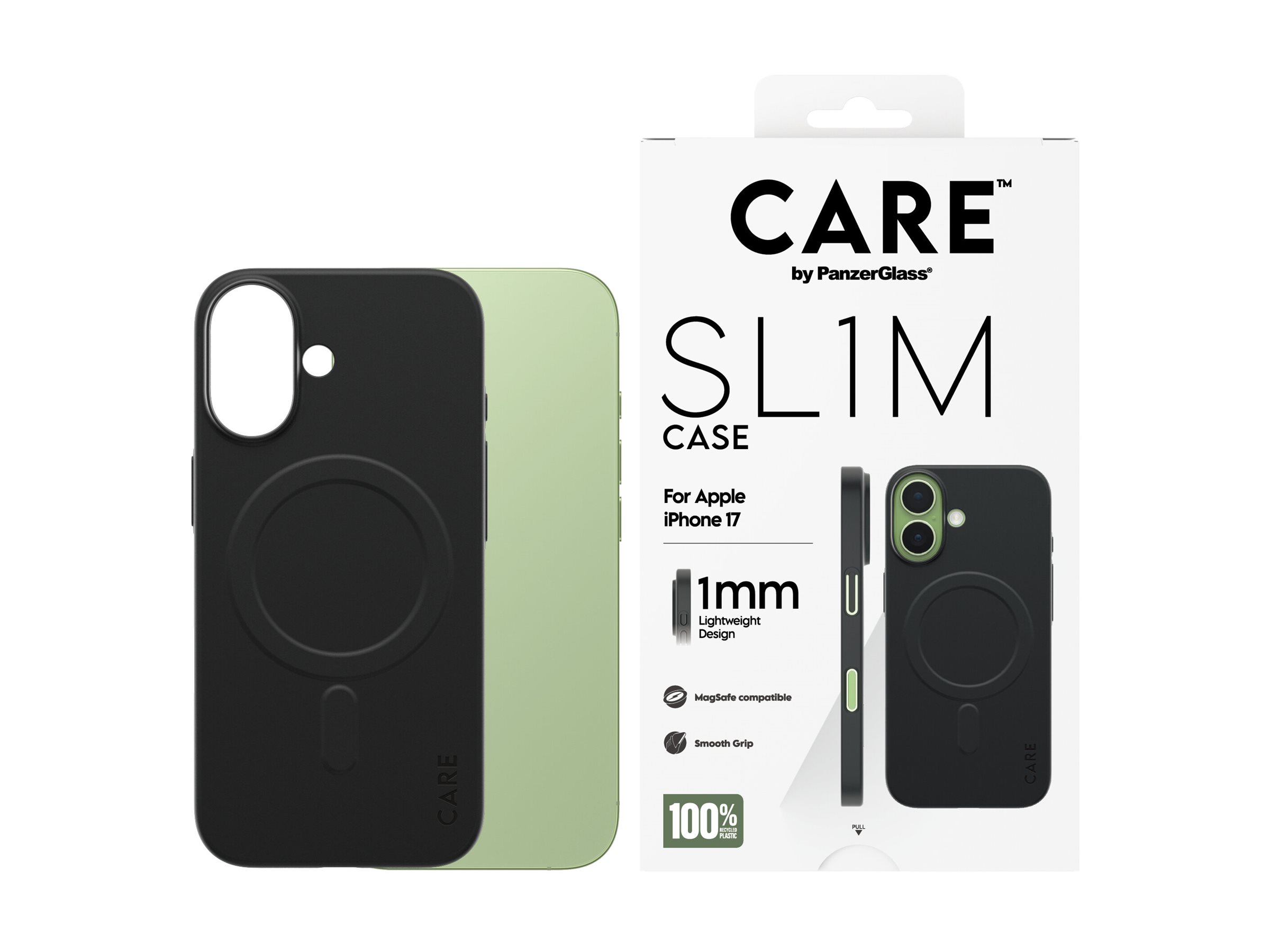 PanzerGlass CARE by SL1M Case Black iPhone 17, Ansicht 3