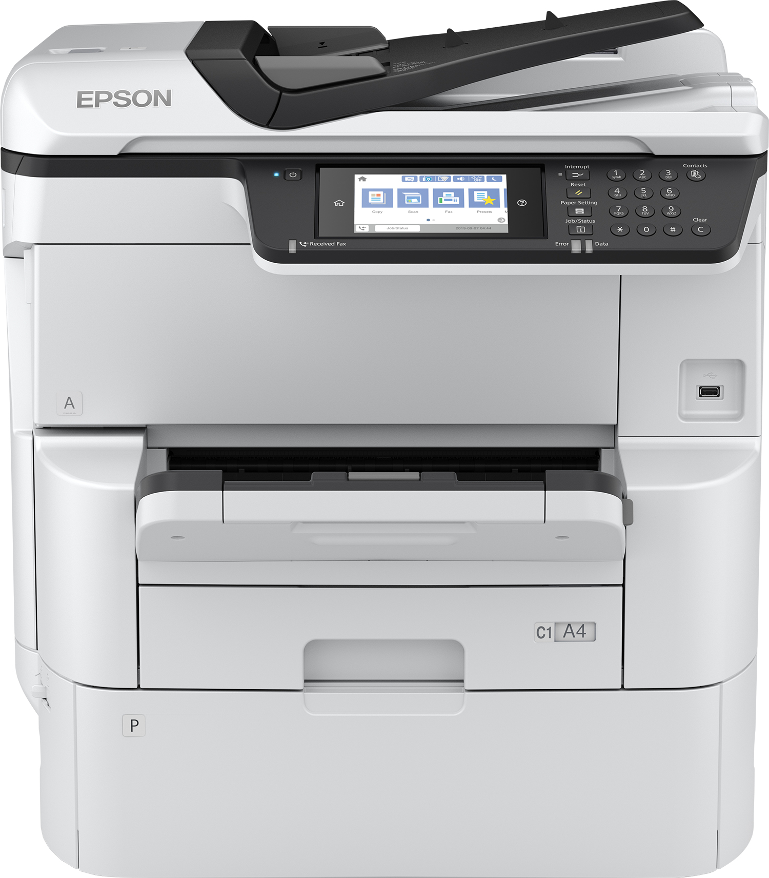 Epson WorkForce Pro WF-C878RDWF, Tintenstrahl, Farbdruck, 4800 x 1200 DPI, A3, Direktdruck, Schwarz, Weiß