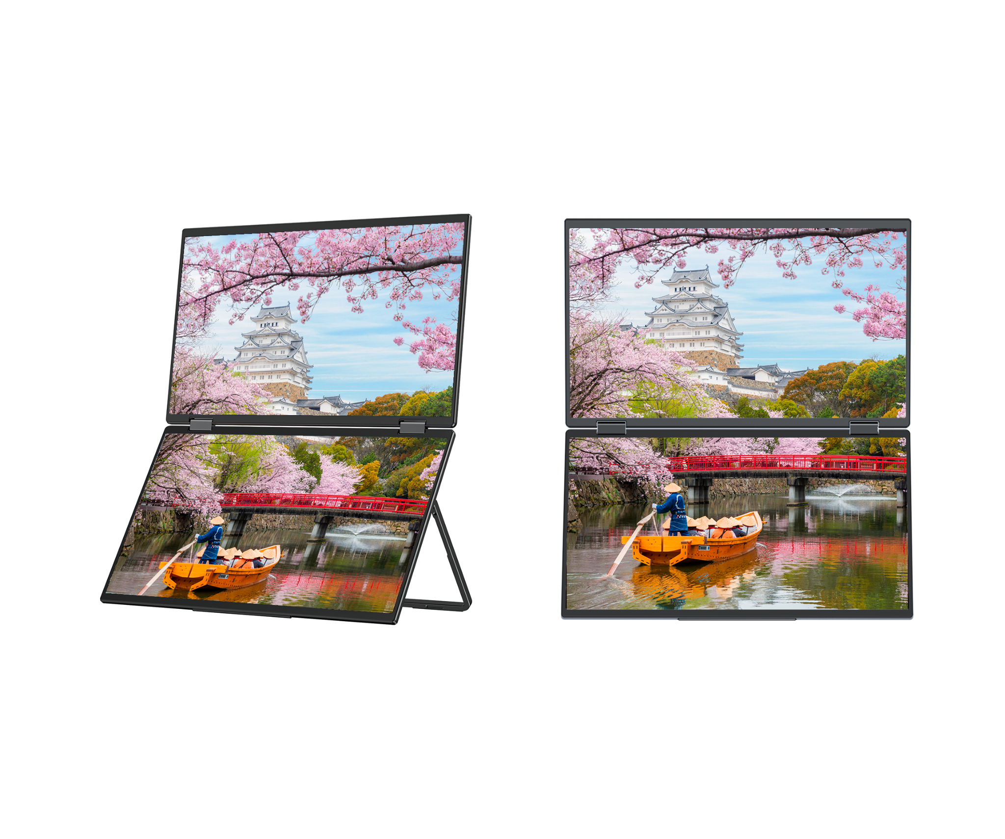 JAPANNEXT JN-DMD-IPS156F Dual-Monitor FHD - Flachbildschirm (TFT/LCD) - 39,6 cm, Ansicht 3