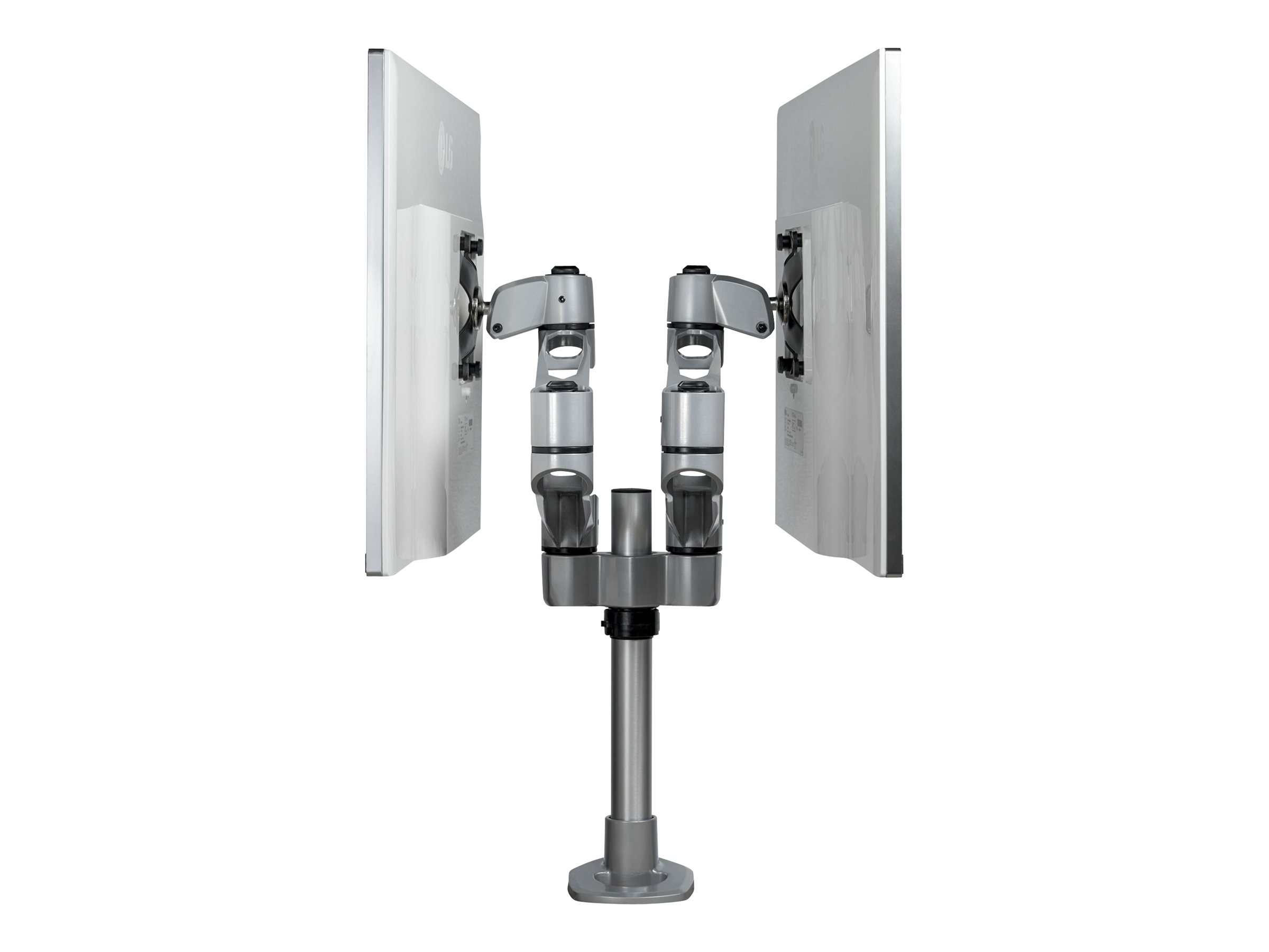 StarTech.com Doppelter Monitorarm für den Tisch - Premium Gelenkarm für Monitore - VESA Monitore bis 30" und 10 kg - höhenverstellbar/drehbar/neigbar/schwenkbar - Klemme/Durchführung (ARMDUALPS)