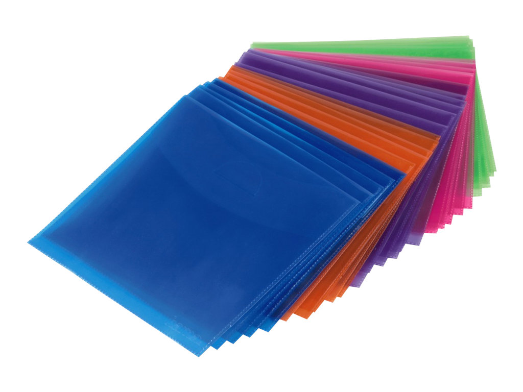 Hama CD-/DVD-Hülle - Blau, Rot, grün, orange, violett (Packung mit 50), Ansicht 4