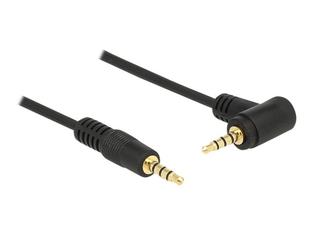 Delock Headset-Kabel - 4-poliger Mini-Stecker männlich zu 4-poliger Mini-Stecker männlich gewinkelt