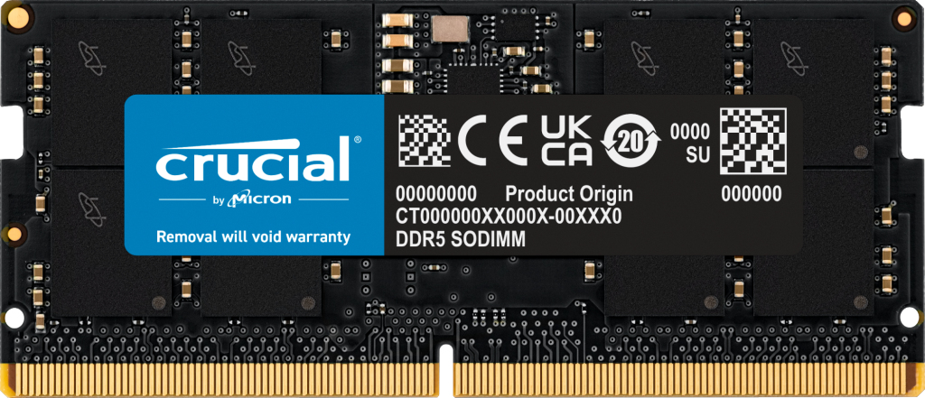 Crucial DDR5 - Modul - 16 GB - SO DIMM 262-PIN, Ansicht 2