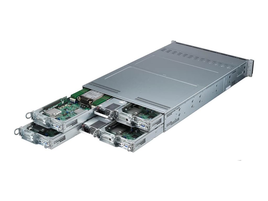 Supermicro IoT SuperServer 211TP-HPTR - 4 Knoten - Cluster - Rack-Montage - 2U - 1-Weg - keine CPU - RAM 0 GB 6.4 cm (2.5)