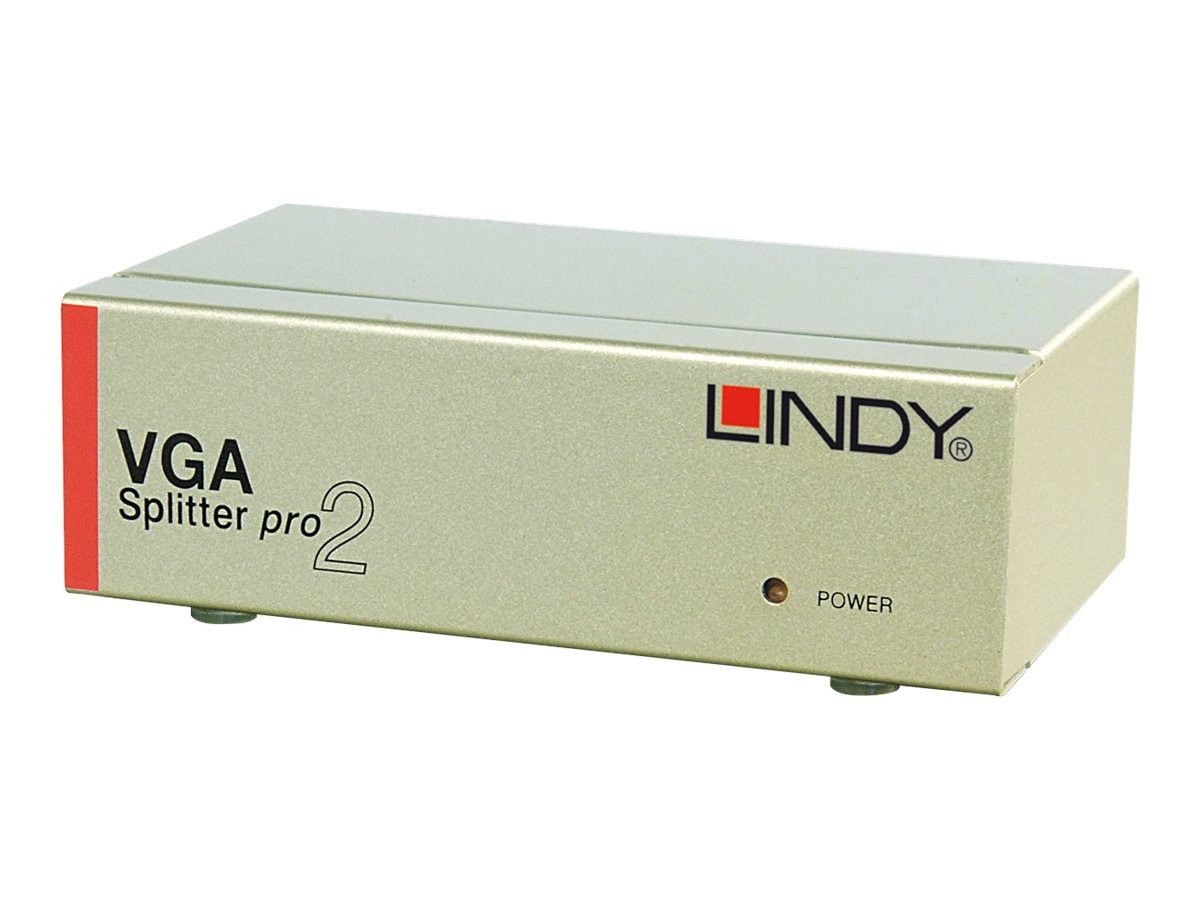 Lindy Video Splitter Pro - Video-Verteiler - 2 x VGA - Desktop