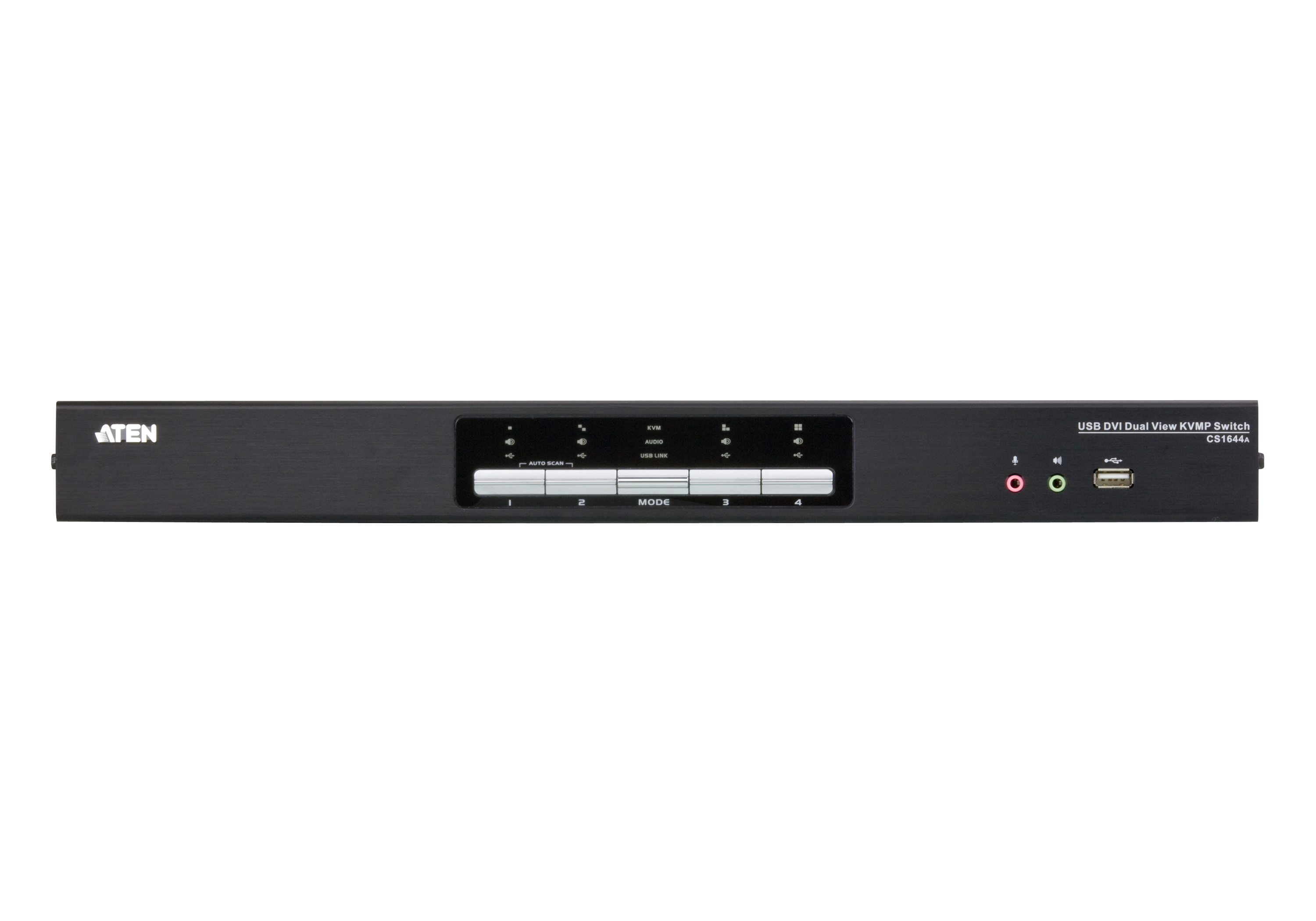ATEN USB DVI Dual View KVMP Switch CS1644A - KVM-/Audio-/USB-Switch, Ansicht 2