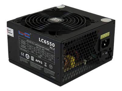 LC Power Netzteil ATX  550W/120mm 80+  4+4-pin 12V, 6+2-pin PCIe