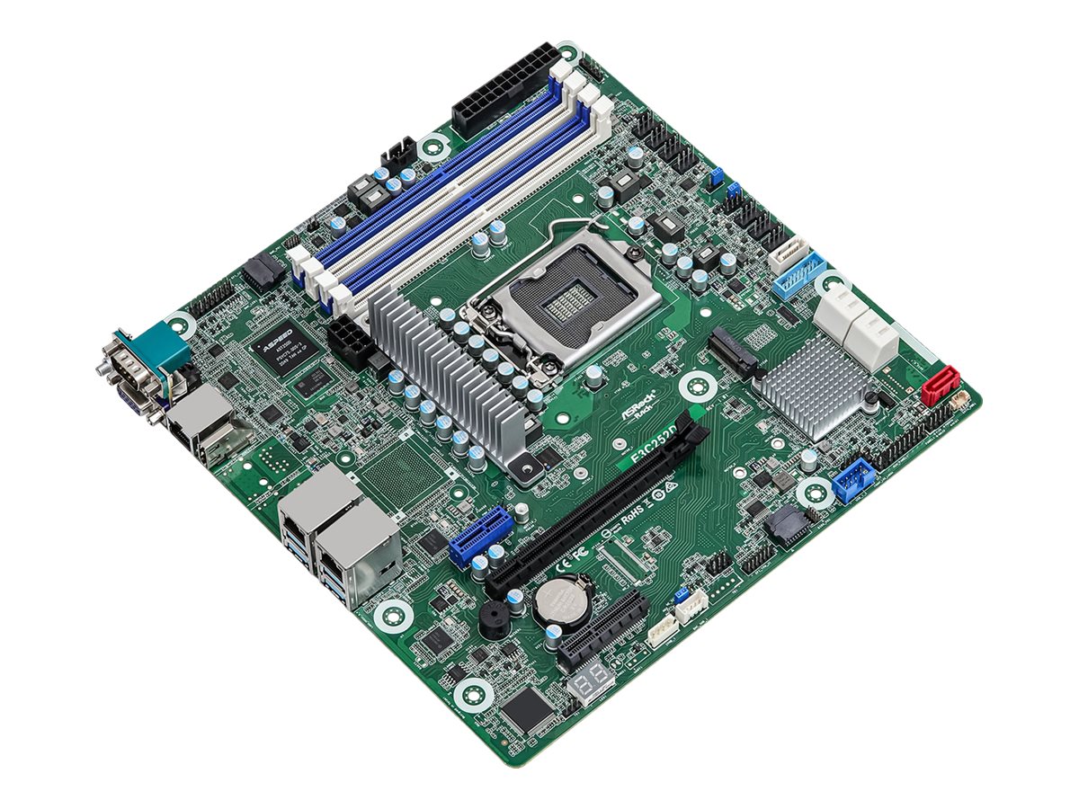ASRock Rack E3C252D4U - Motherboard - micro ATX - LGA1200-Sockel - C252 Chipsatz, Ansicht 2