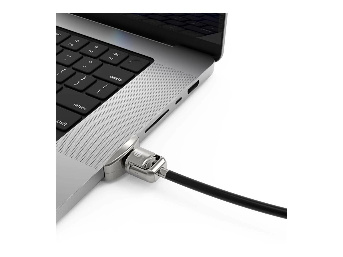 Compulocks Ledge Lock Adapter for MacBook Pro 16" M1, M2 & M3 with Keyed Cable Lock - Sicherheitsschlossadapter - mit Schließzylinder - für Apple MacBook Pro 16 (M1, M2)