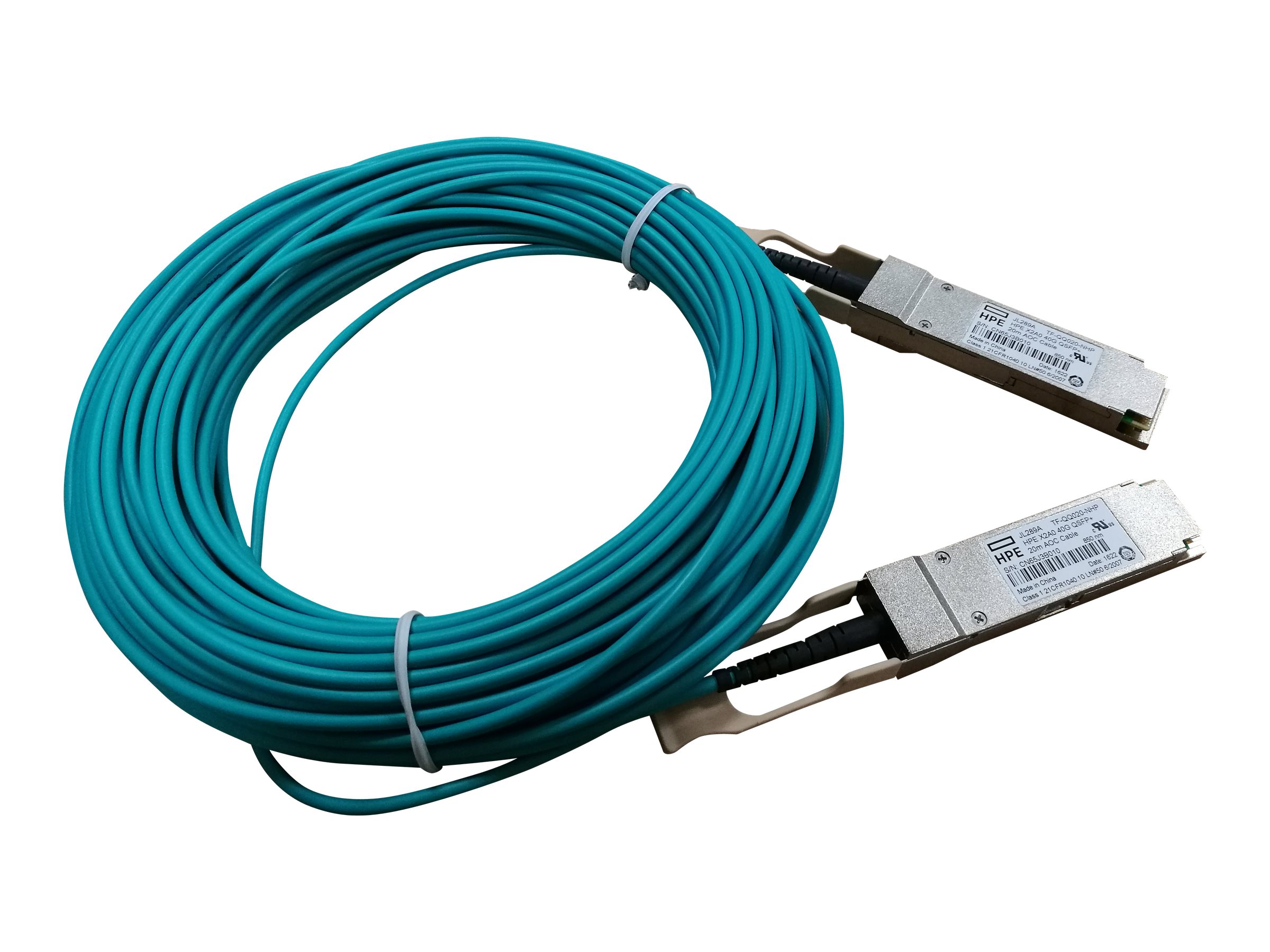 HPE X2A0 40G QSFP+ 20m AOC Cable (JL289A)