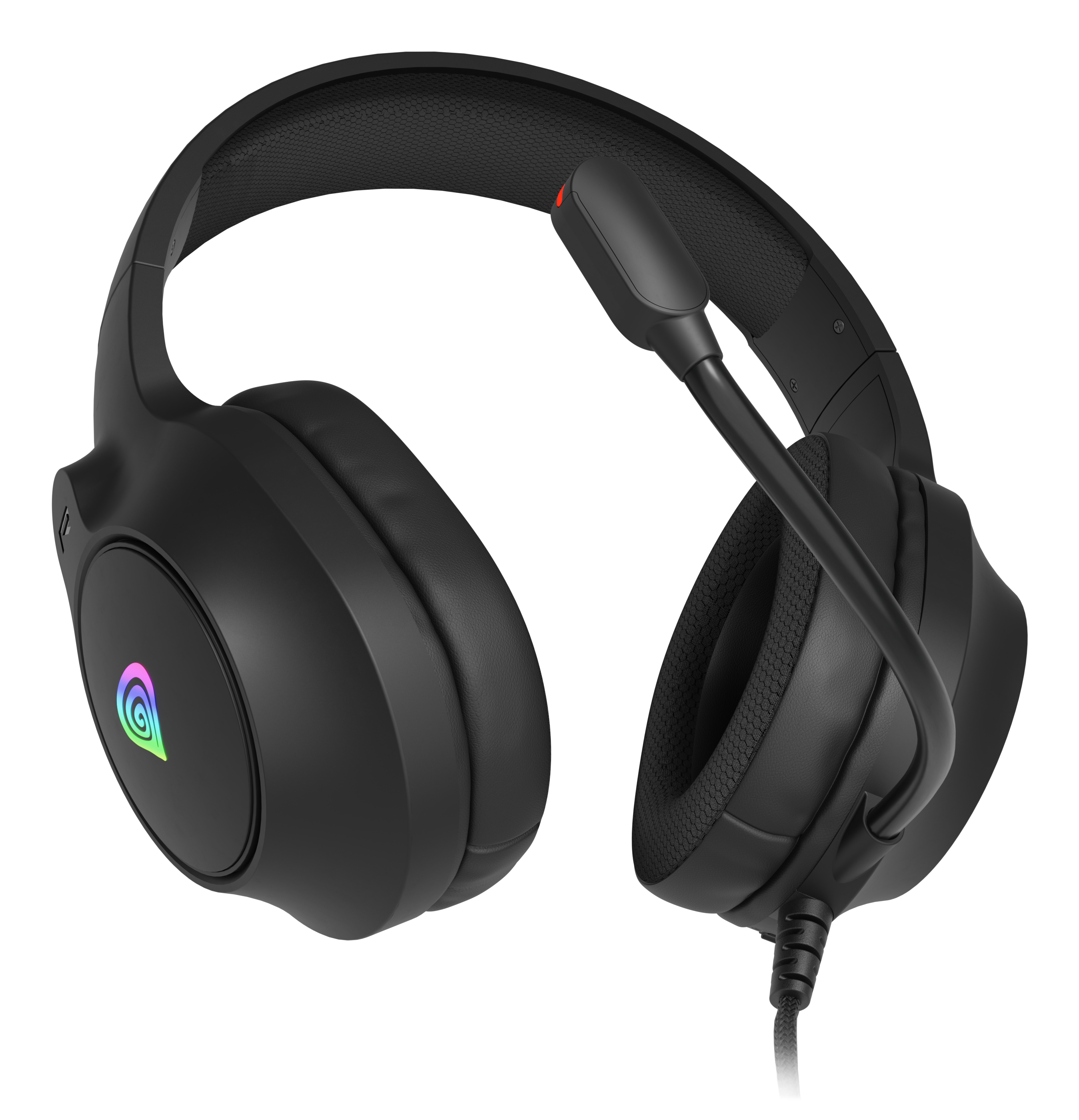 natec Gaming Headset NEON 213 kabelgeb. schwarz RGB - Headset - 20 KHz, Ansicht 3