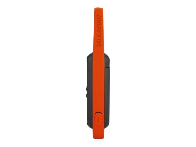 Motorola Talkabout T82 - Tragbar - Zwei-Wege Funkgerät - PMR - 446 MHz - 16 Kanäle - Schwarz, orange (Packung mit 2), Ansicht 2