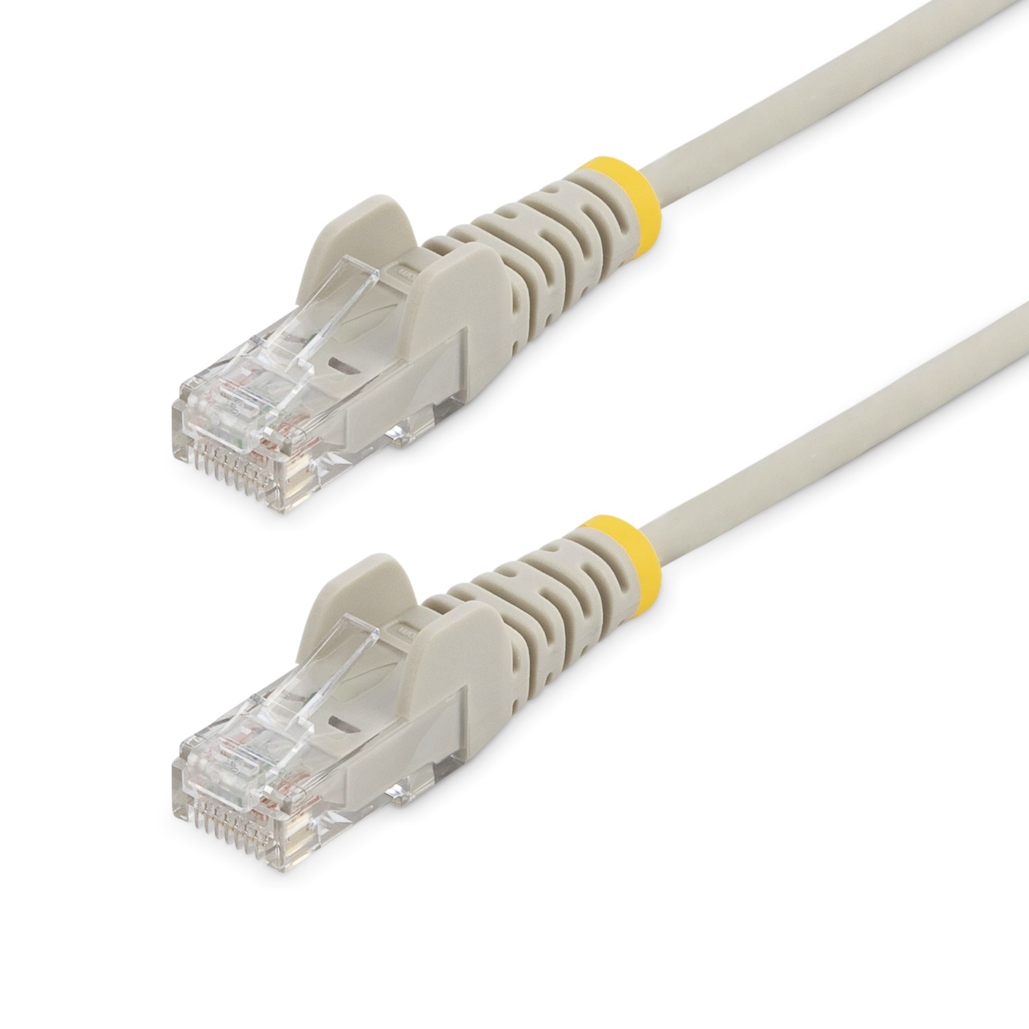 StarTech.com 2,5 m Cat6-Kabel - Schlankes Cat6-Patchkabel - Grau - Snagless RJ45-Anschlusse - Gigabit-Ethernet-Kabel, Ansicht 2