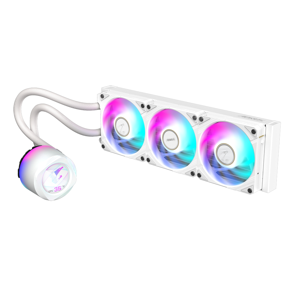 Gigabyte AORUS WATERFORCE X II 360 ICE - Prozessor-Flüssigkeitskühlsystem - (für: AM4, TR4, LGA1200, LGA1700, AM5), Ansicht 2