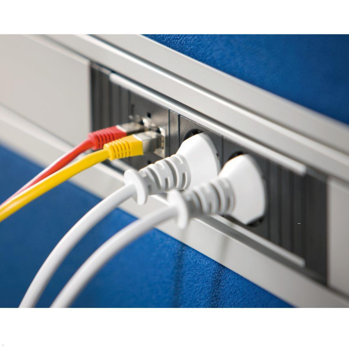 Bachmann Steckdosenleiste STEP ALU 2xCEE7/3 1XCM1XUSB CHARG GST18, Ansicht 2