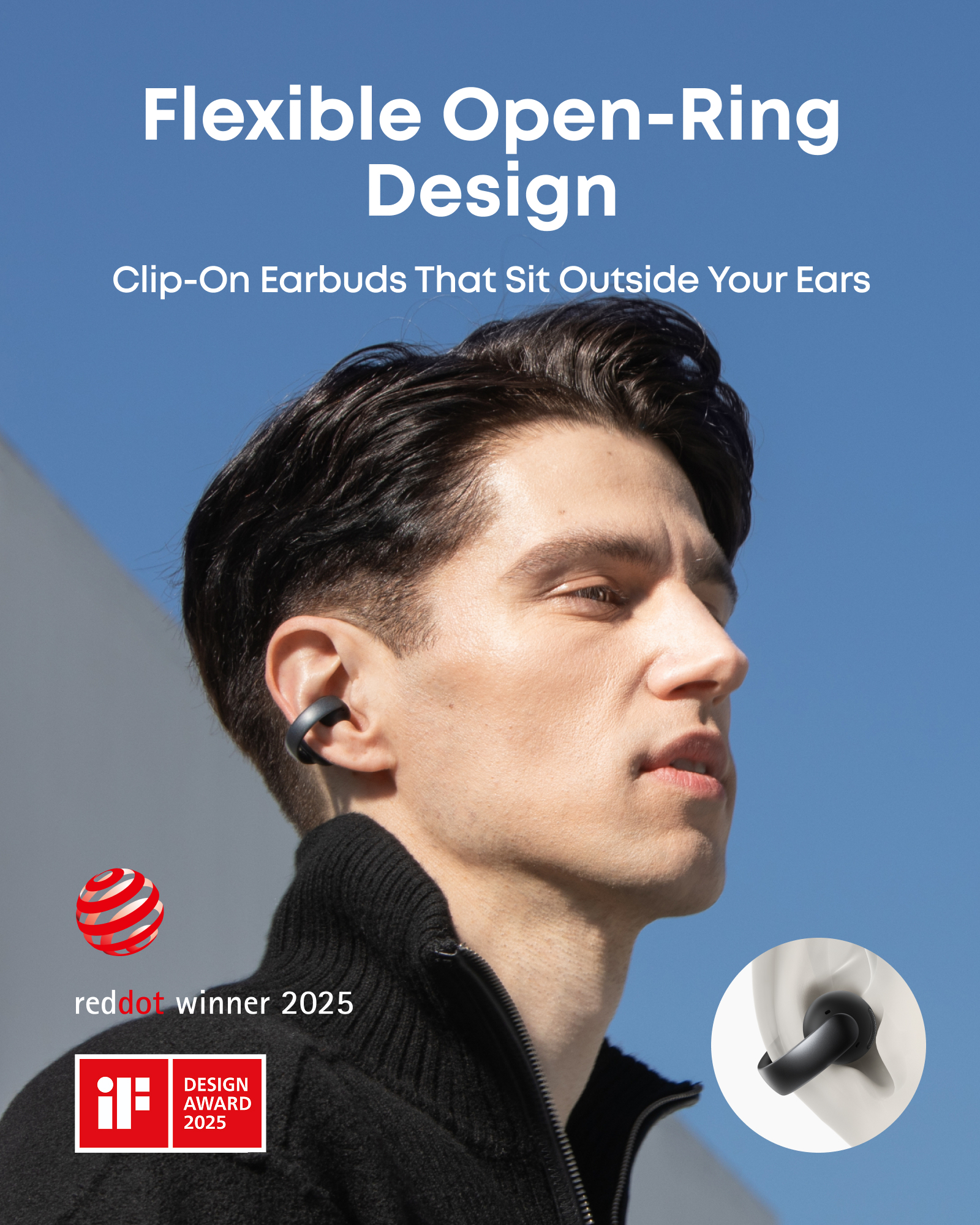Anker Innovations Soundcore AeroClip Schwarz, Ansicht 3