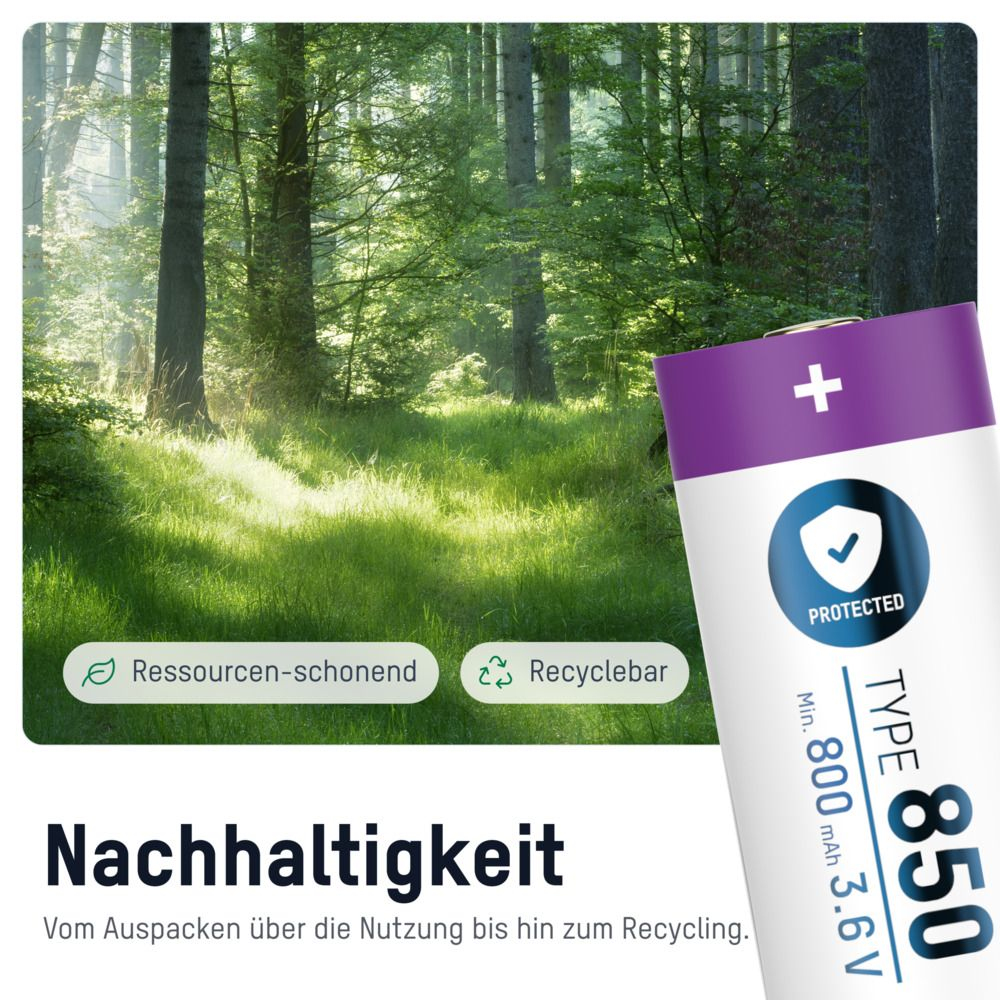 Ansmann 16340 Li-Ion Akku Micro USB Eingang 1300-0015 - Akku - Micro (AAA), Ansicht 3