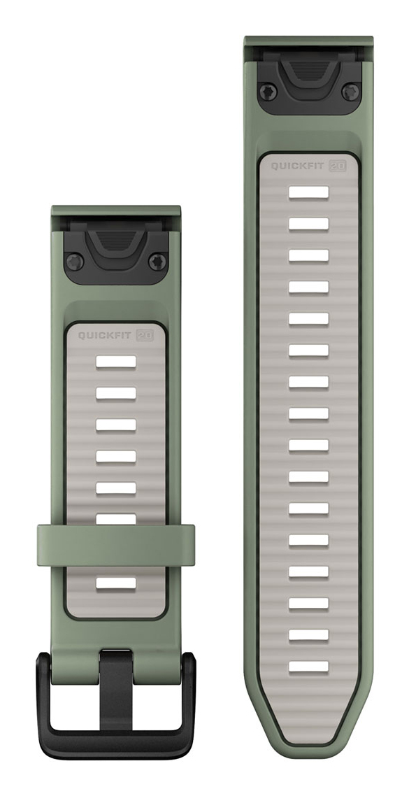 Garmin QuickFit-Armband Silikon Weidengruen/Nebelgrau, Ansicht 2